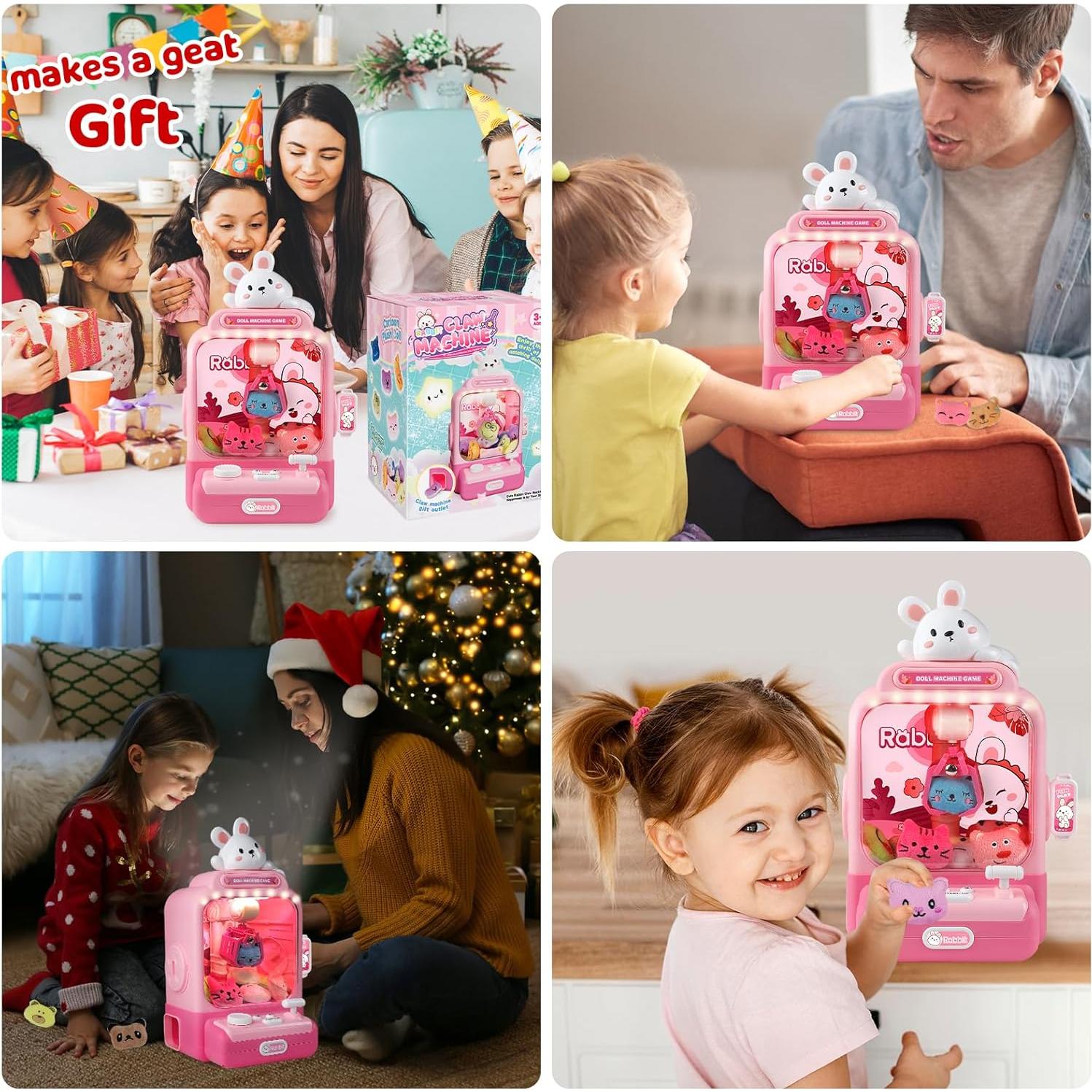 Mini Máquina de Garras Shen Zhen con 20 Juguetes y Luces