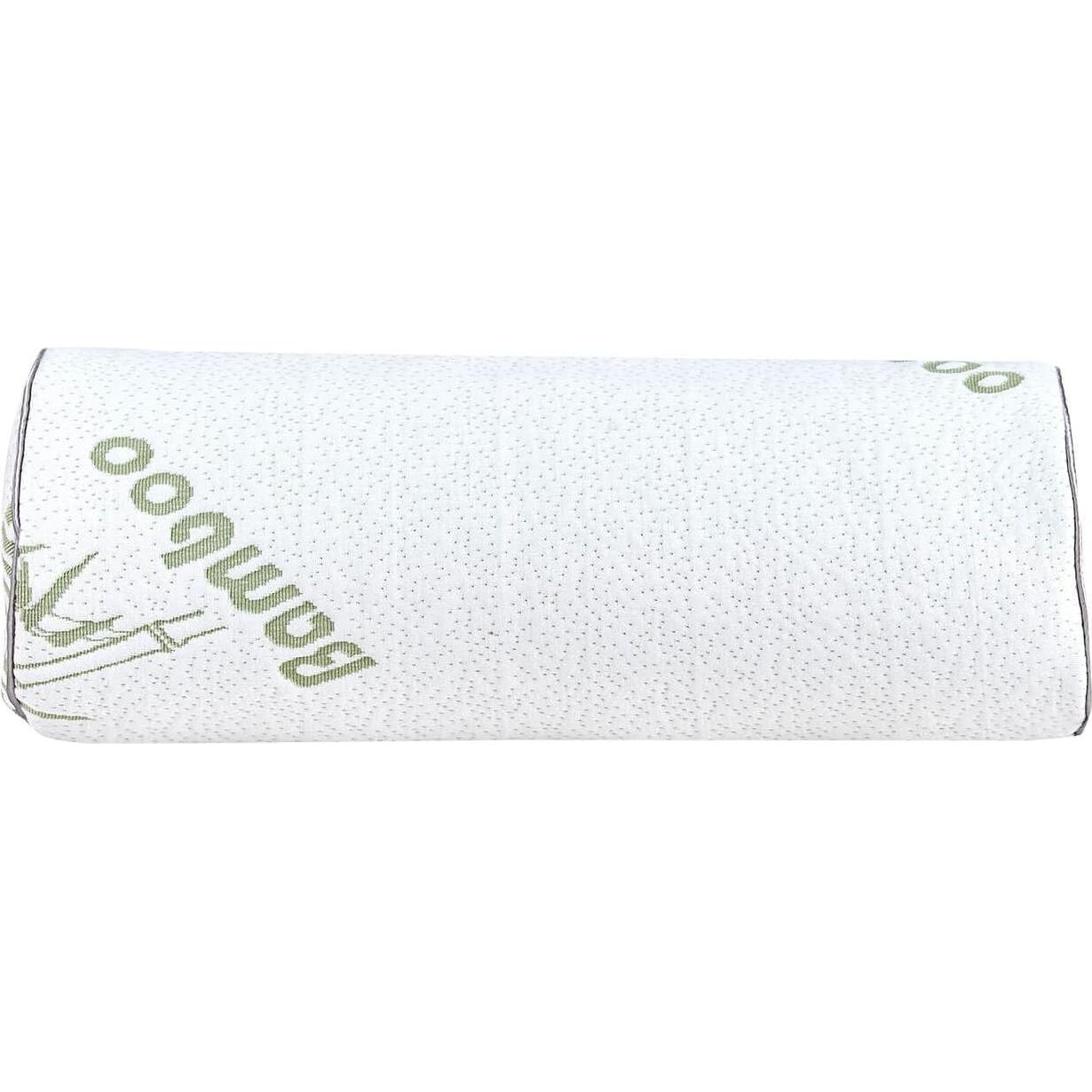 Almohada Cilíndrica Kingnex de Láttex 48x20 cm con Funda