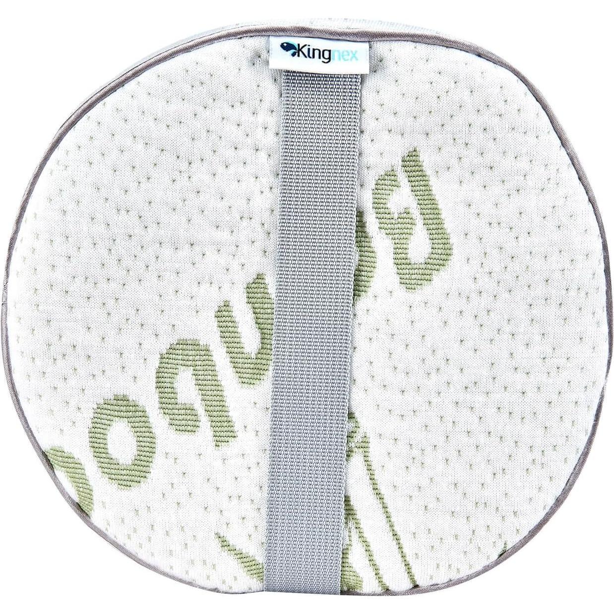 Almohada Cilíndrica Kingnex de Láttex 48x20 cm con Funda