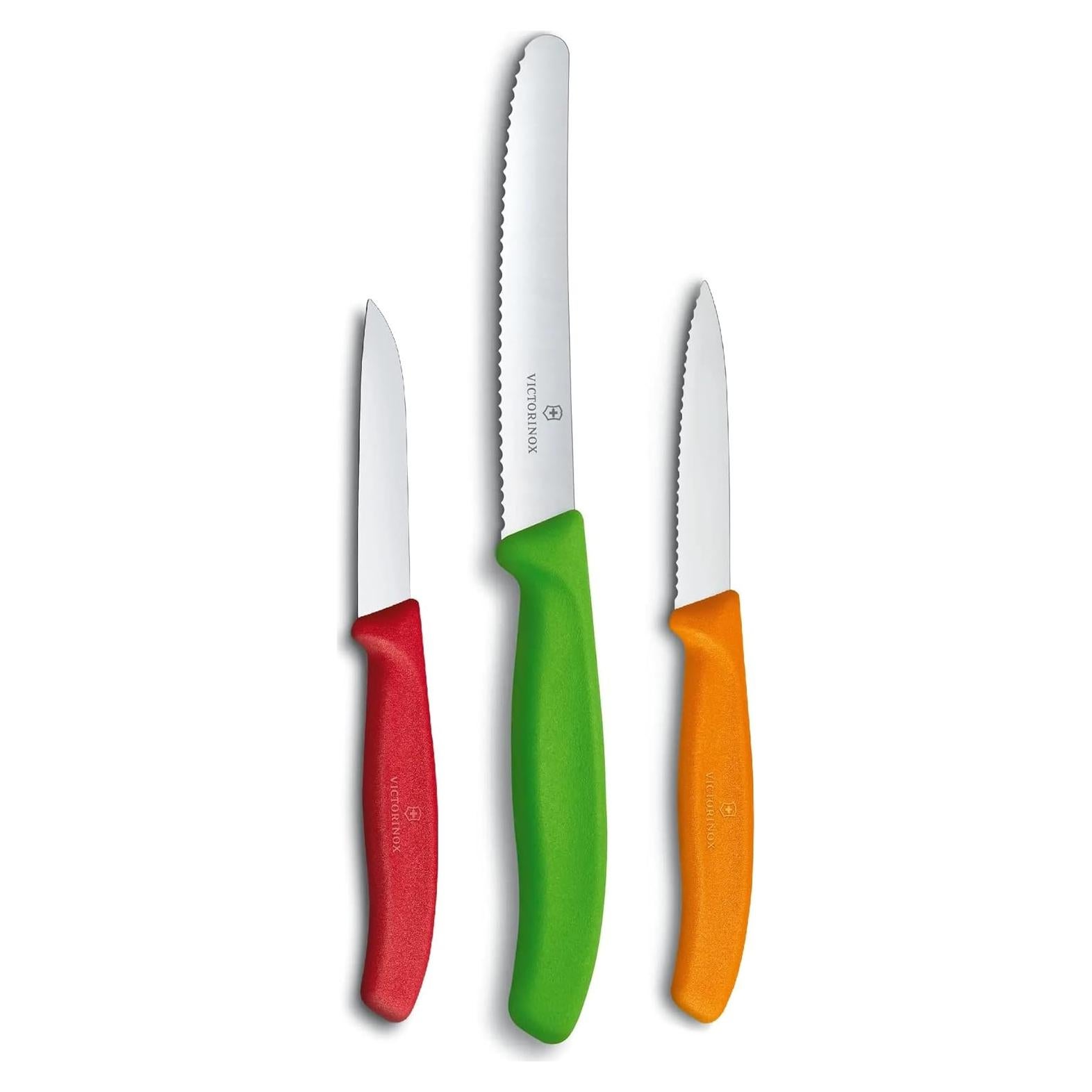Swiss Classic Multicolored 3-Piece Paring Knife Set