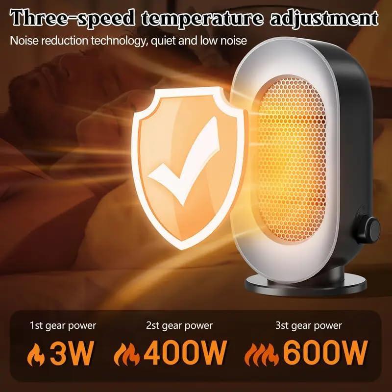 Calentador de Espacio Portátil SITIEPA 600W Gris Negro