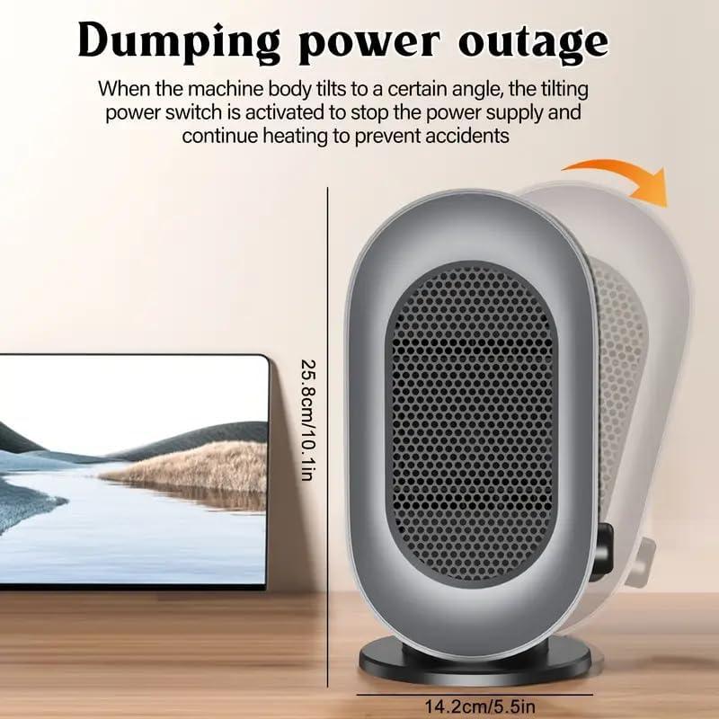 Calentador de Espacio Portátil SITIEPA 600W Gris Negro