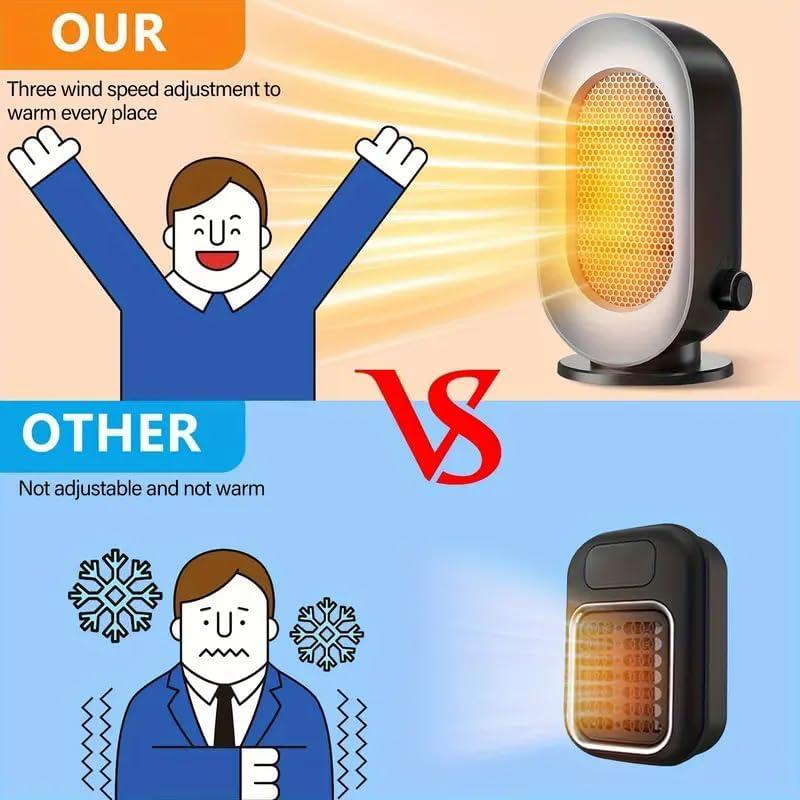 Calentador de Espacio Portátil SITIEPA 600W Gris Negro