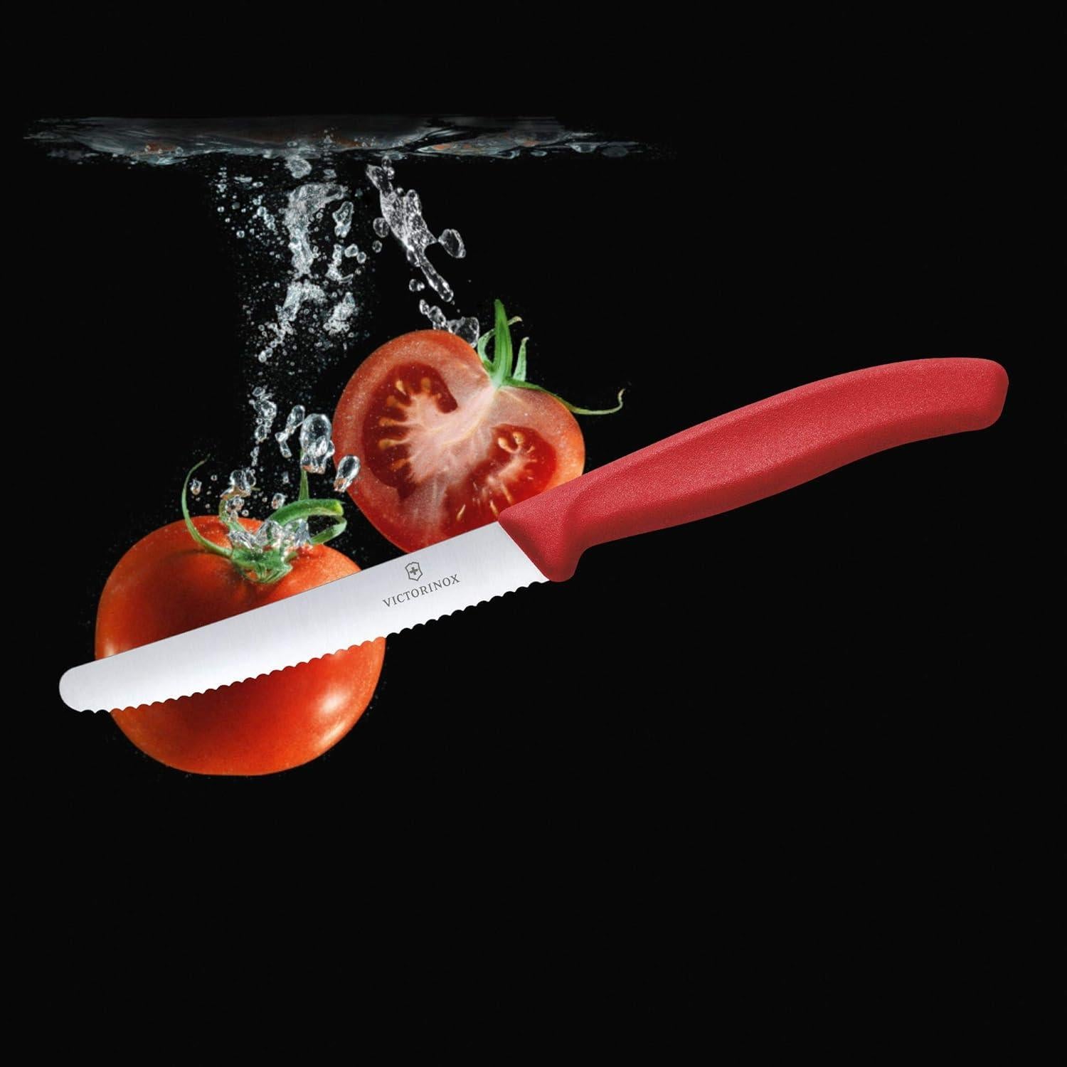 Cuchillo de Tomate Victorinox 6.7831 Rojo 10.92 cm Serrado