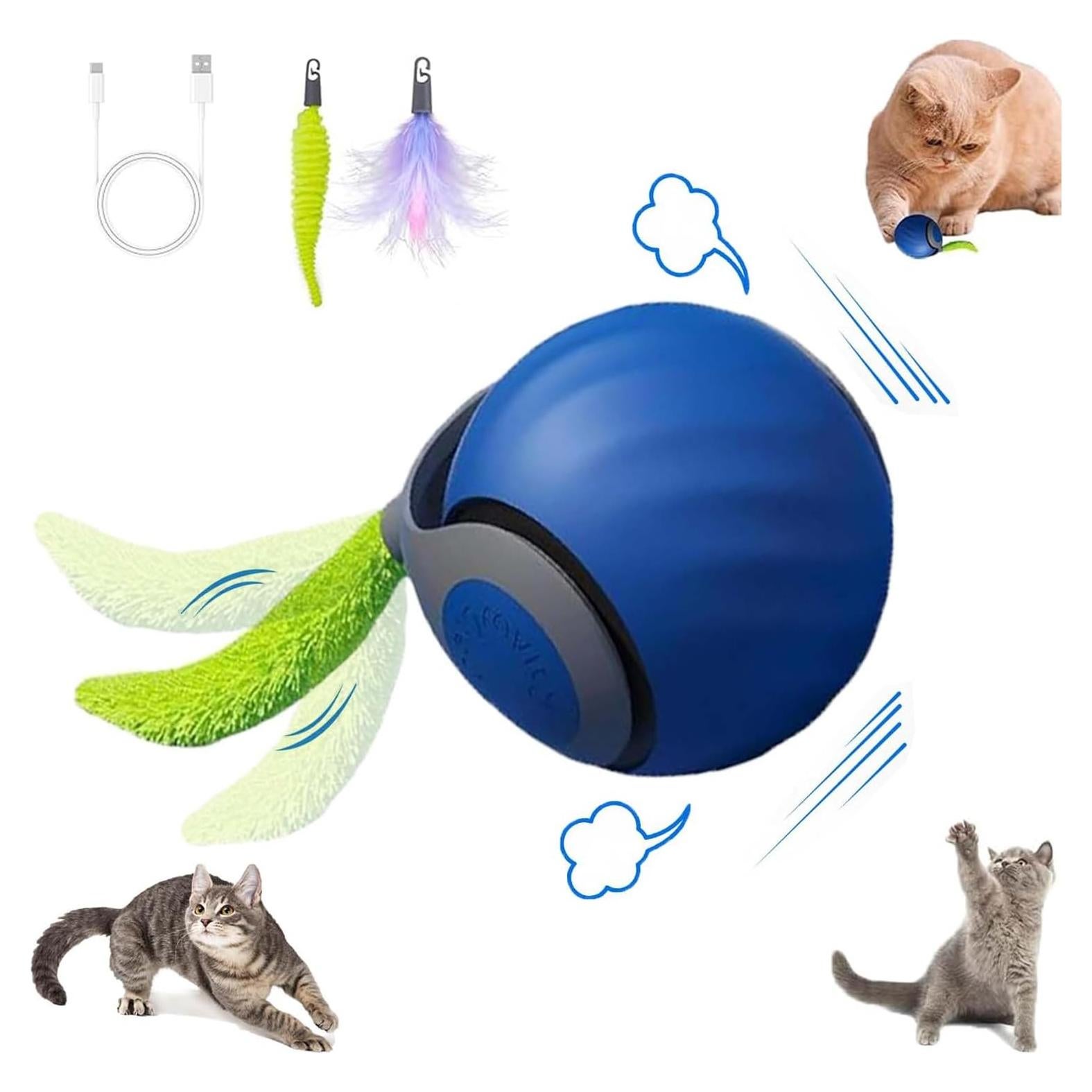 Juguete Interactivo para Gatos Speedy Tail 2.0 Azul