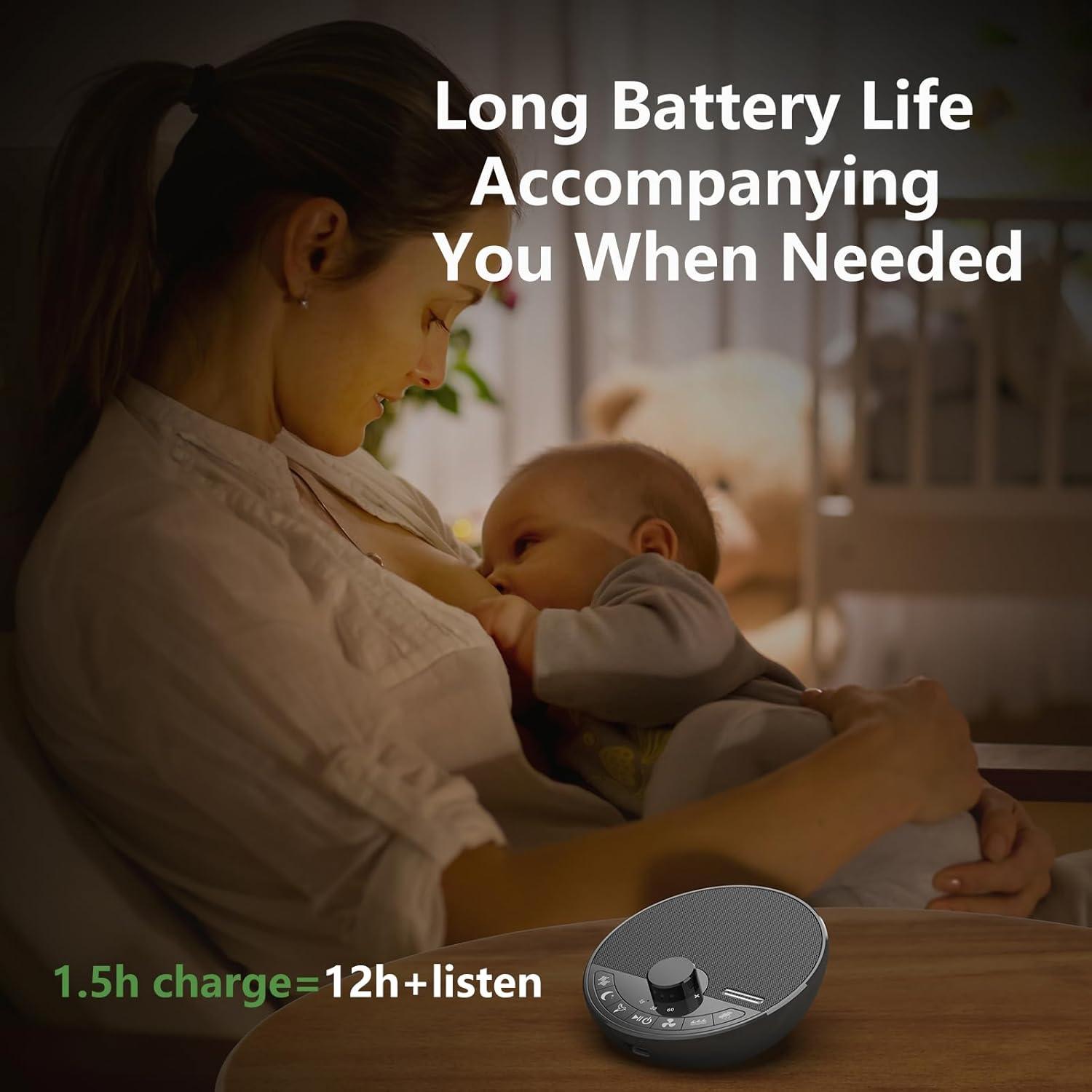 Máquina de Sonido Blanco Portátil SOMEYOU con Bluetooth y 18 Sonidos