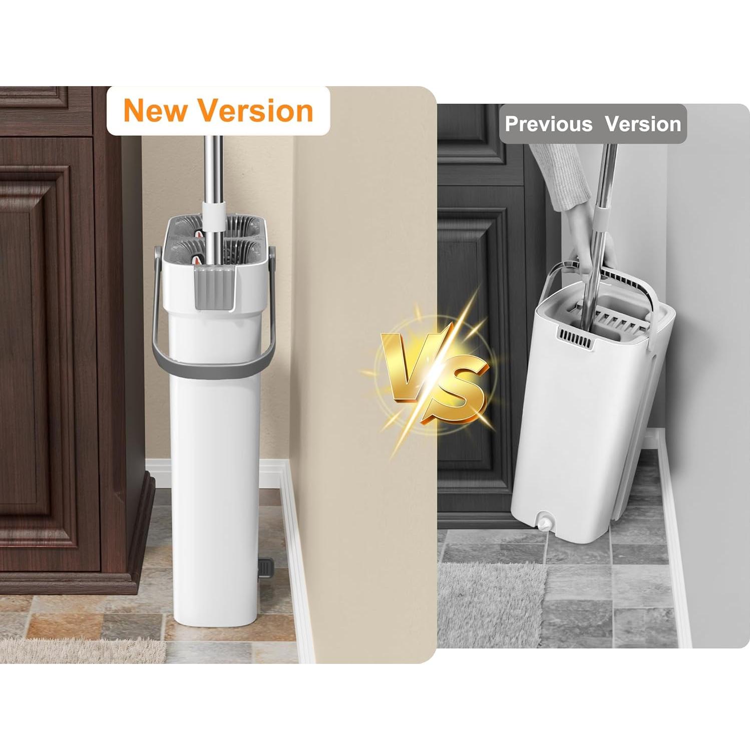 Juego de Mopa y Cubo CTIME 40cm con 4 Almohadillas Microfibra