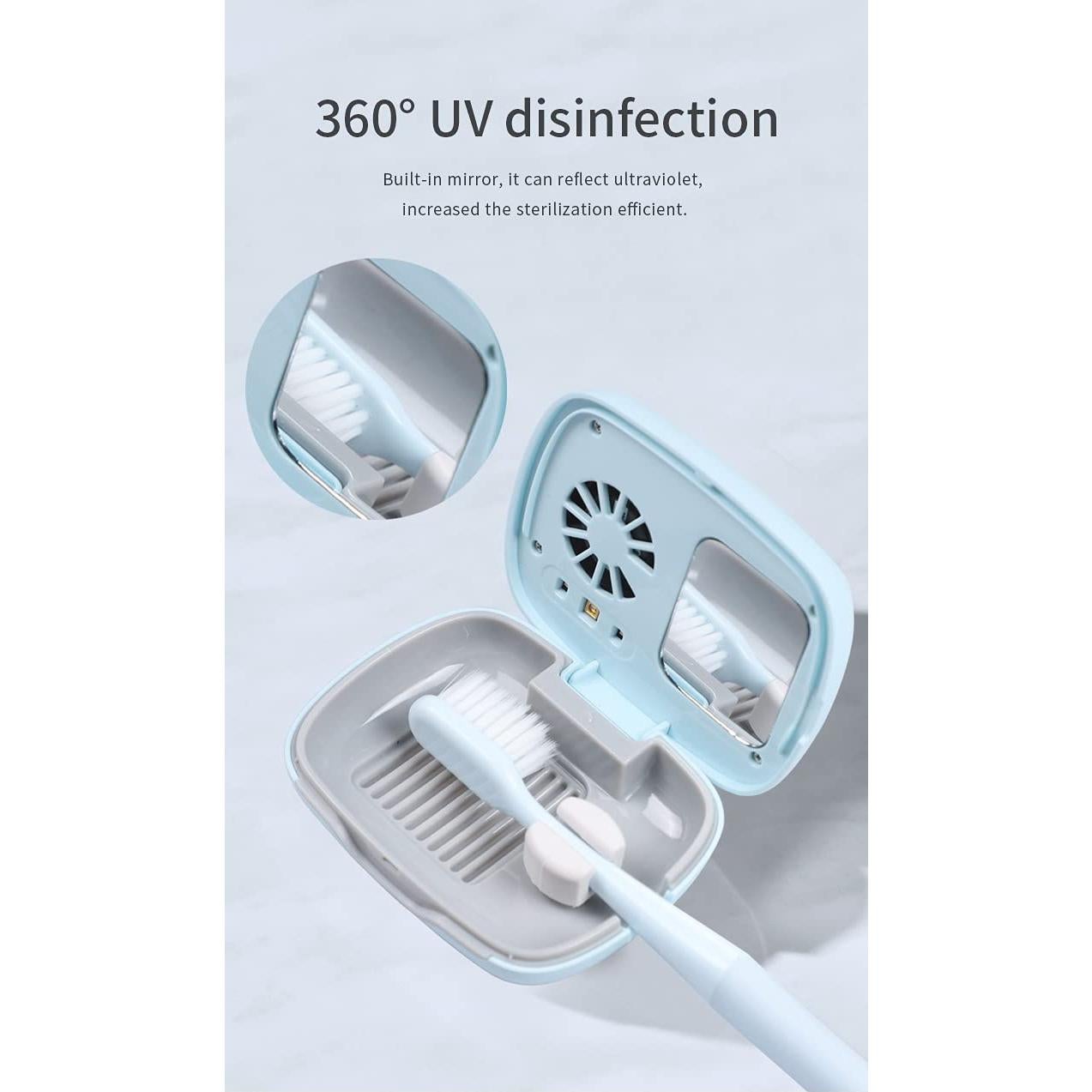 Funda de Cepillo de Dientes UV Impressive Smile Azul Recargable