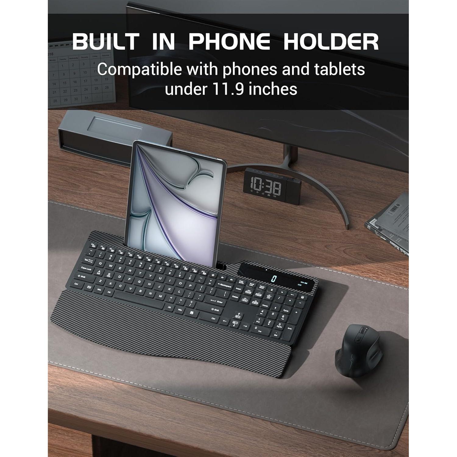 Combo Teclado y Ratón Inalámbricos YUNSHAN K670-KG686 Negro