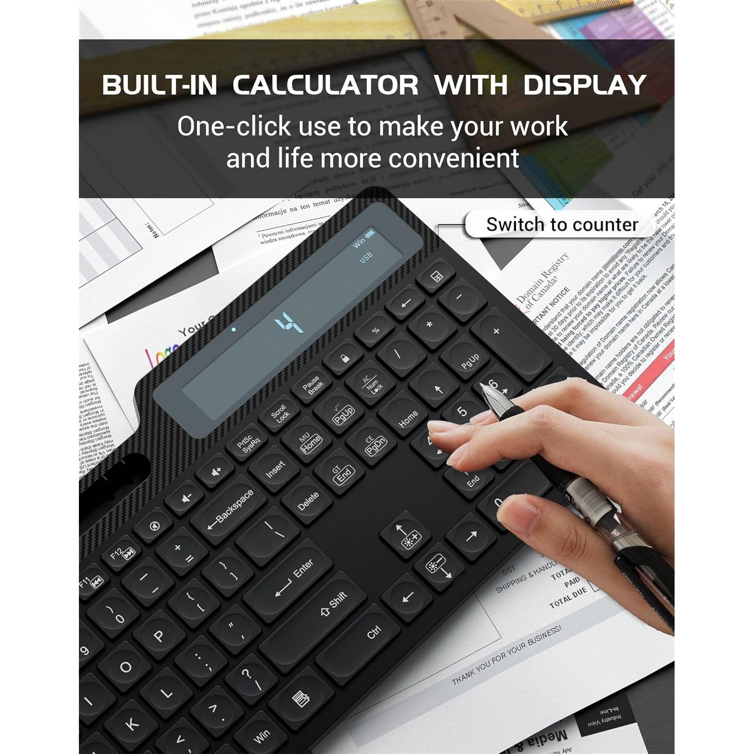Combo Teclado y Ratón Inalámbricos YUNSHAN K670-KG686 Negro