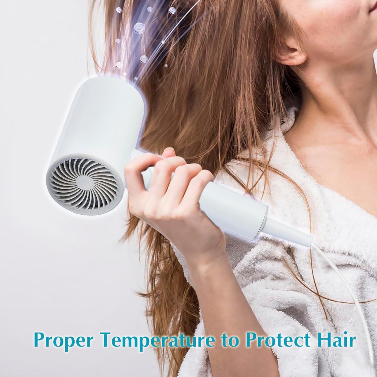 Secador de Pelo Plegable Licoseam 1600W Blanco Compacto