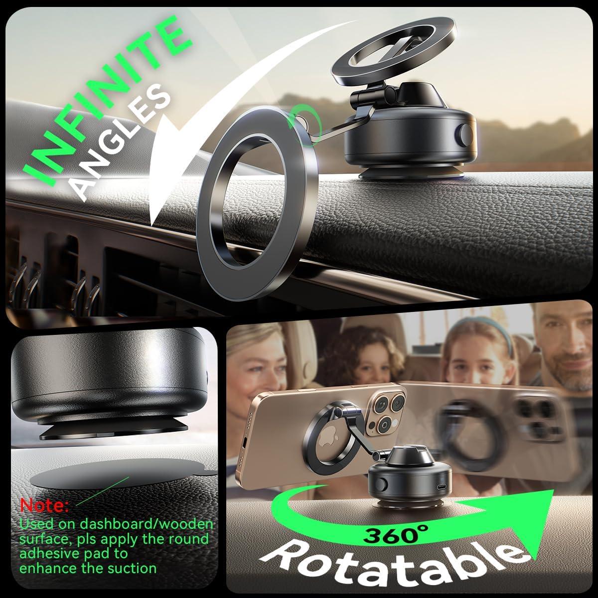 Soporte magnético para teléfono de coche Sanqi Youpin 360°