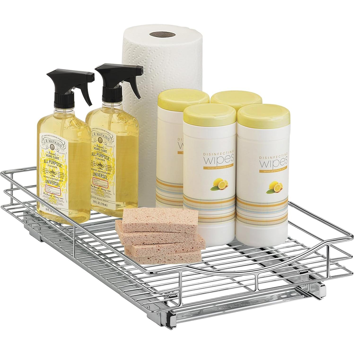 Organizador de Gabinete Deslizante LYNK PROFESSIONAL 28x53 cm Cromo