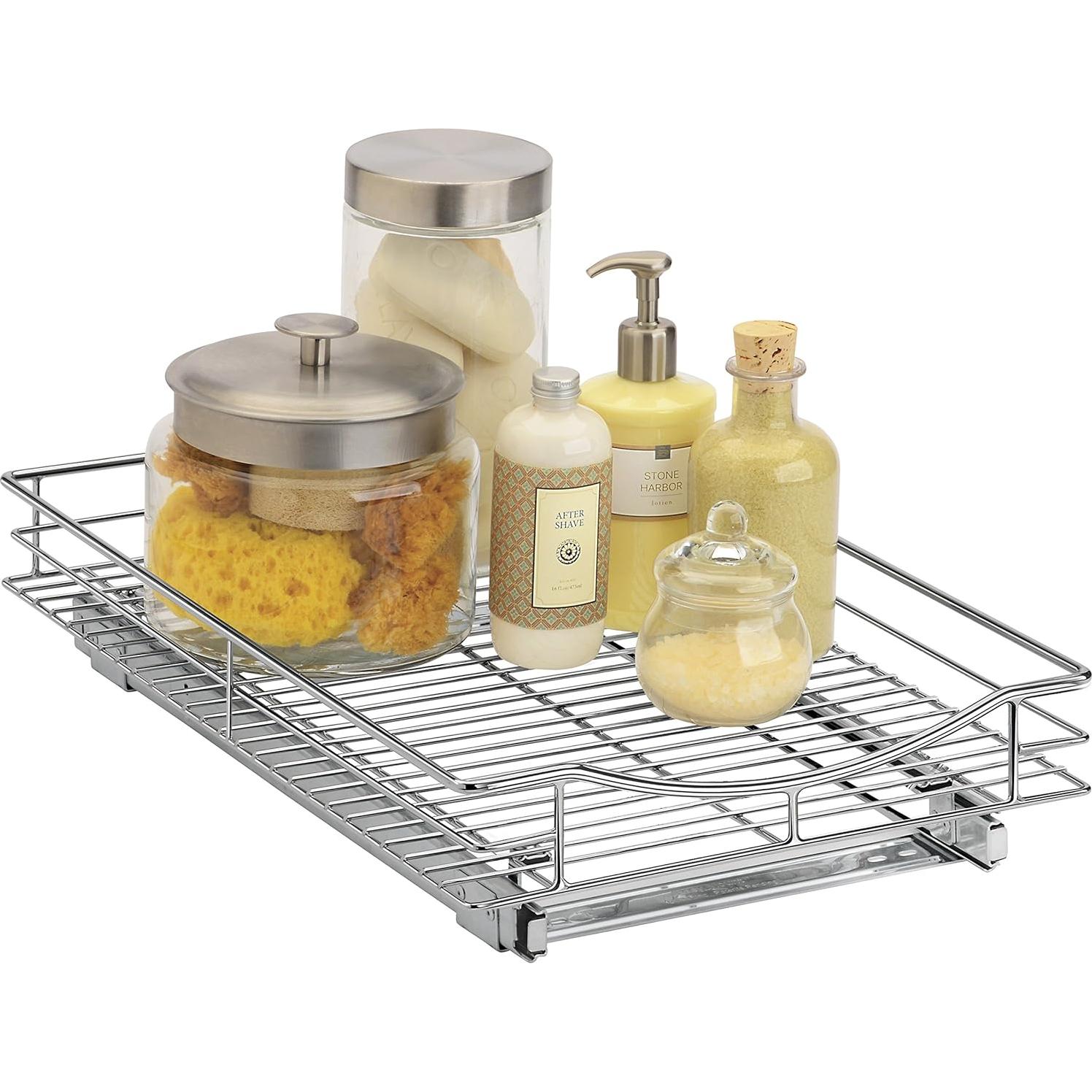 Organizador de Gabinete Deslizante LYNK PROFESSIONAL 28x53 cm Cromo