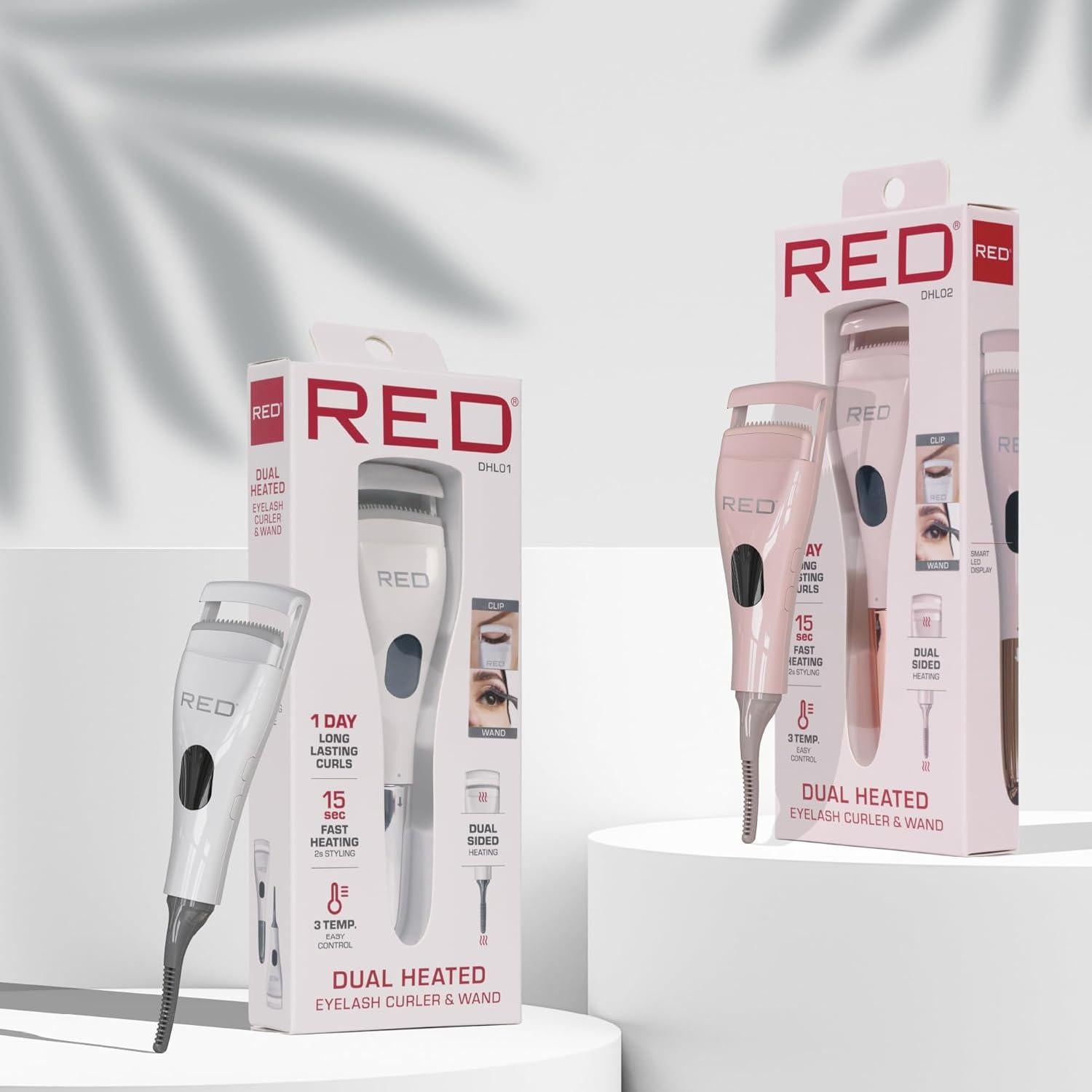 Rizador de Pestañas Eléctrico Red by Kiss 2-en-1 Rosa USB-C