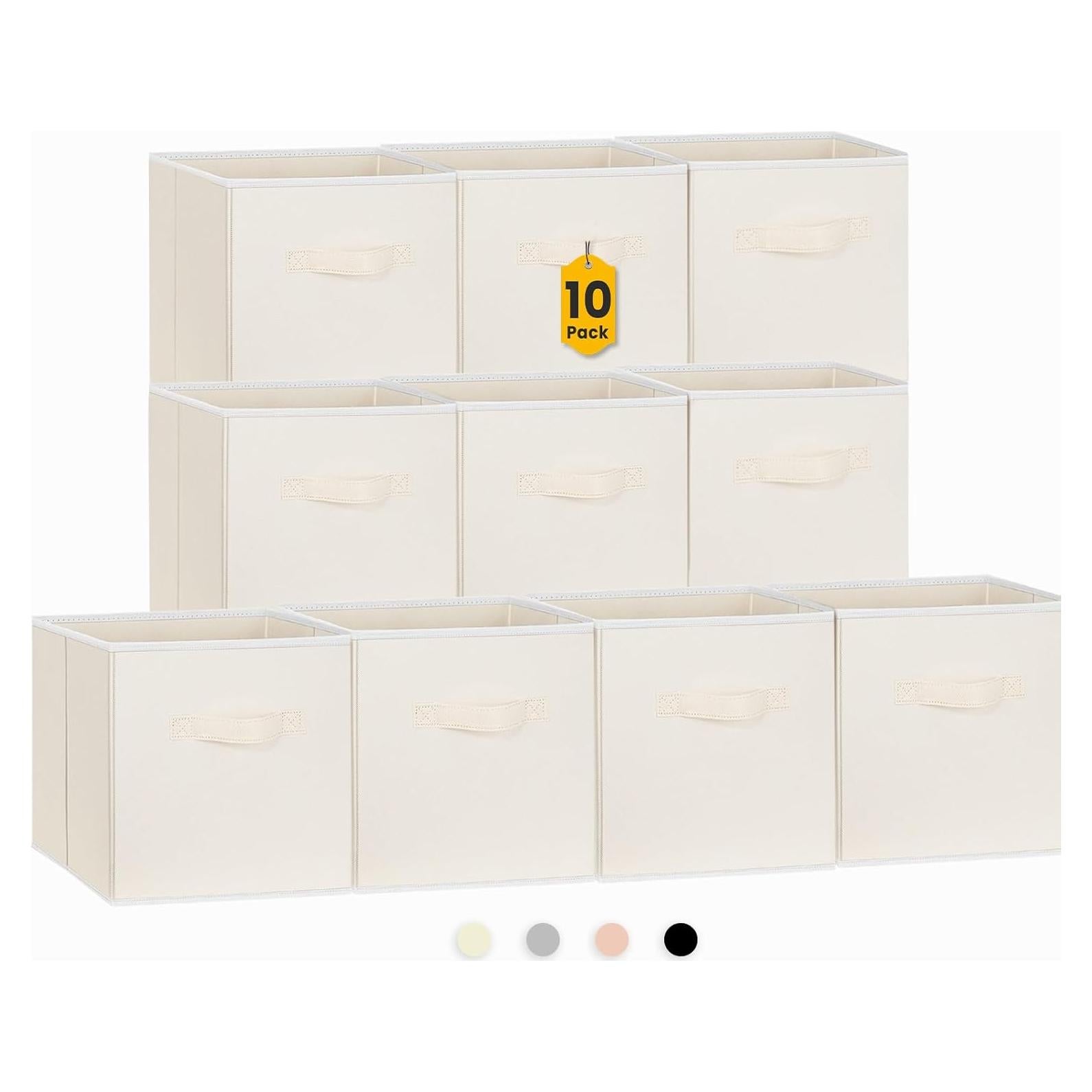 Cajas de Almacenamiento Criusia 10 Piezas 27.31 cm Beige