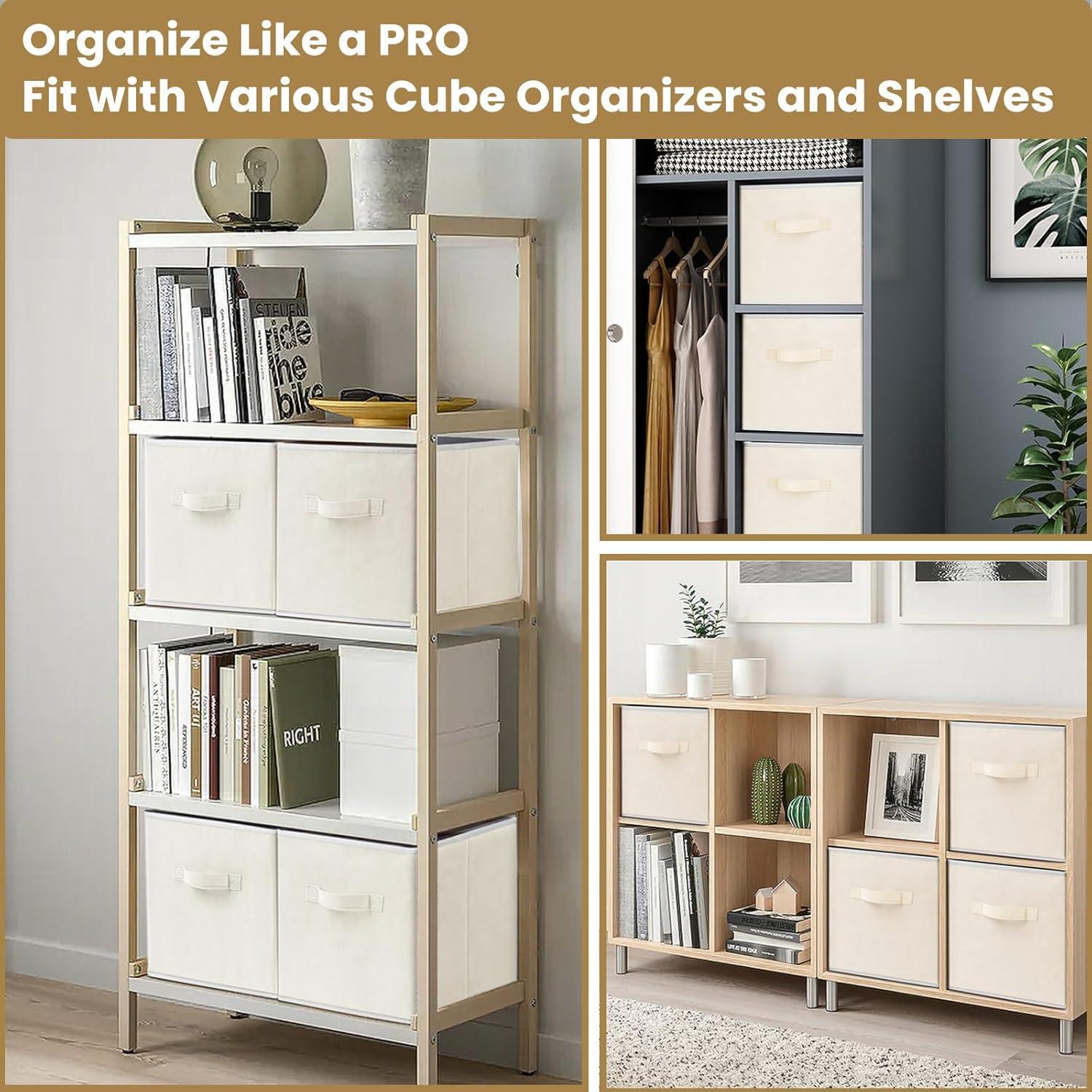 Cajas de Almacenamiento Criusia 10 Piezas 27.31 cm Beige