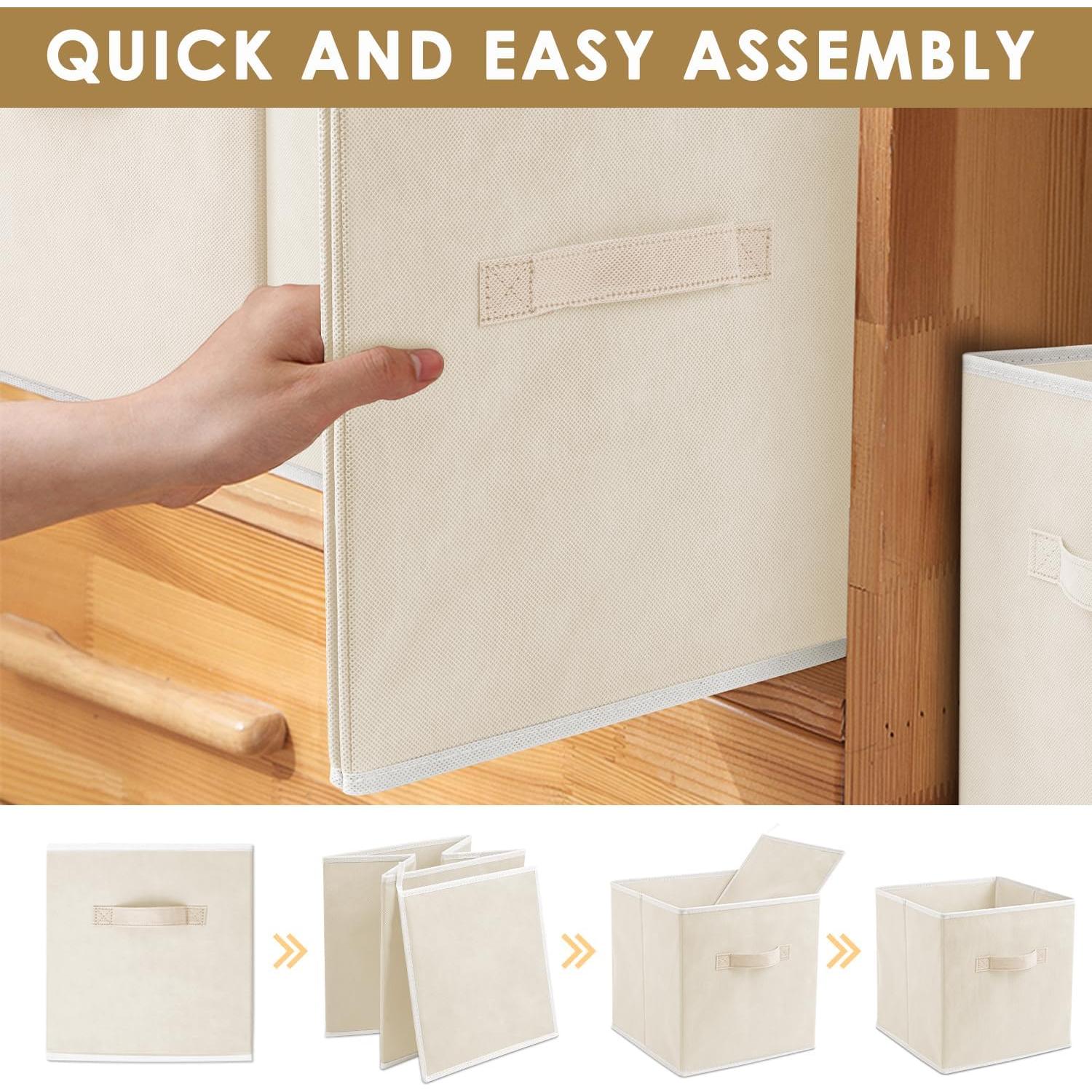 Cajas de Almacenamiento Criusia 10 Piezas 27.31 cm Beige