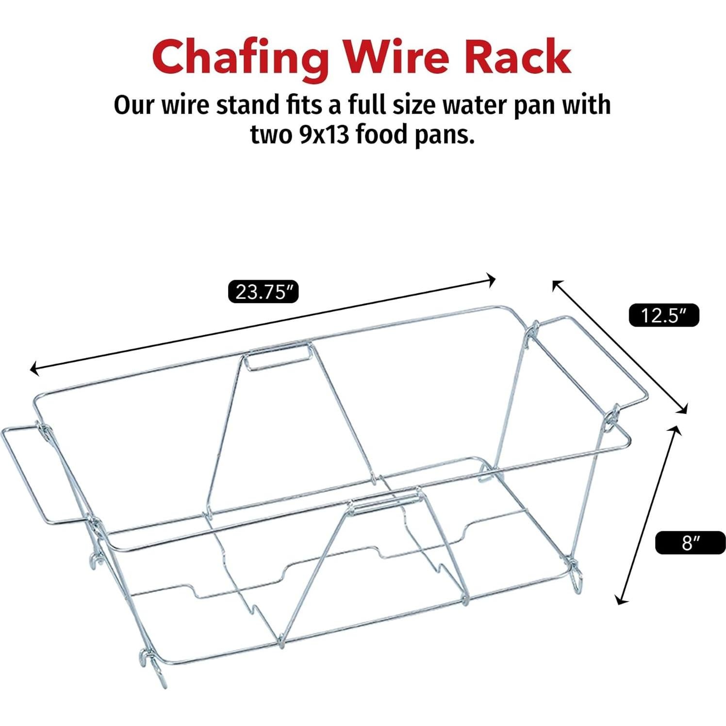 Sterno Calentador de Alimentos 6-Pack con Soporte Plegable