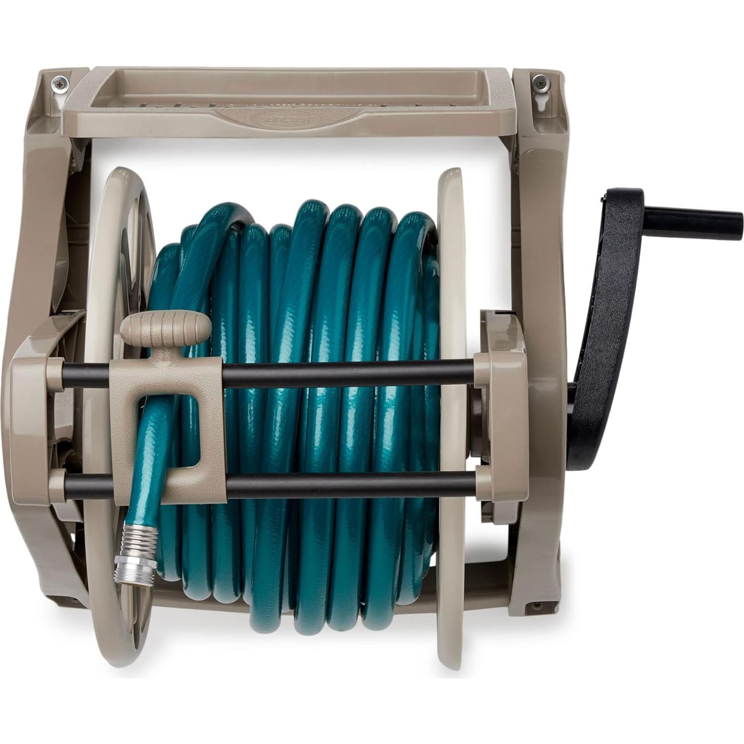 Carrete de Manguera Montado en Pared Suncast 53.34 m Taupe