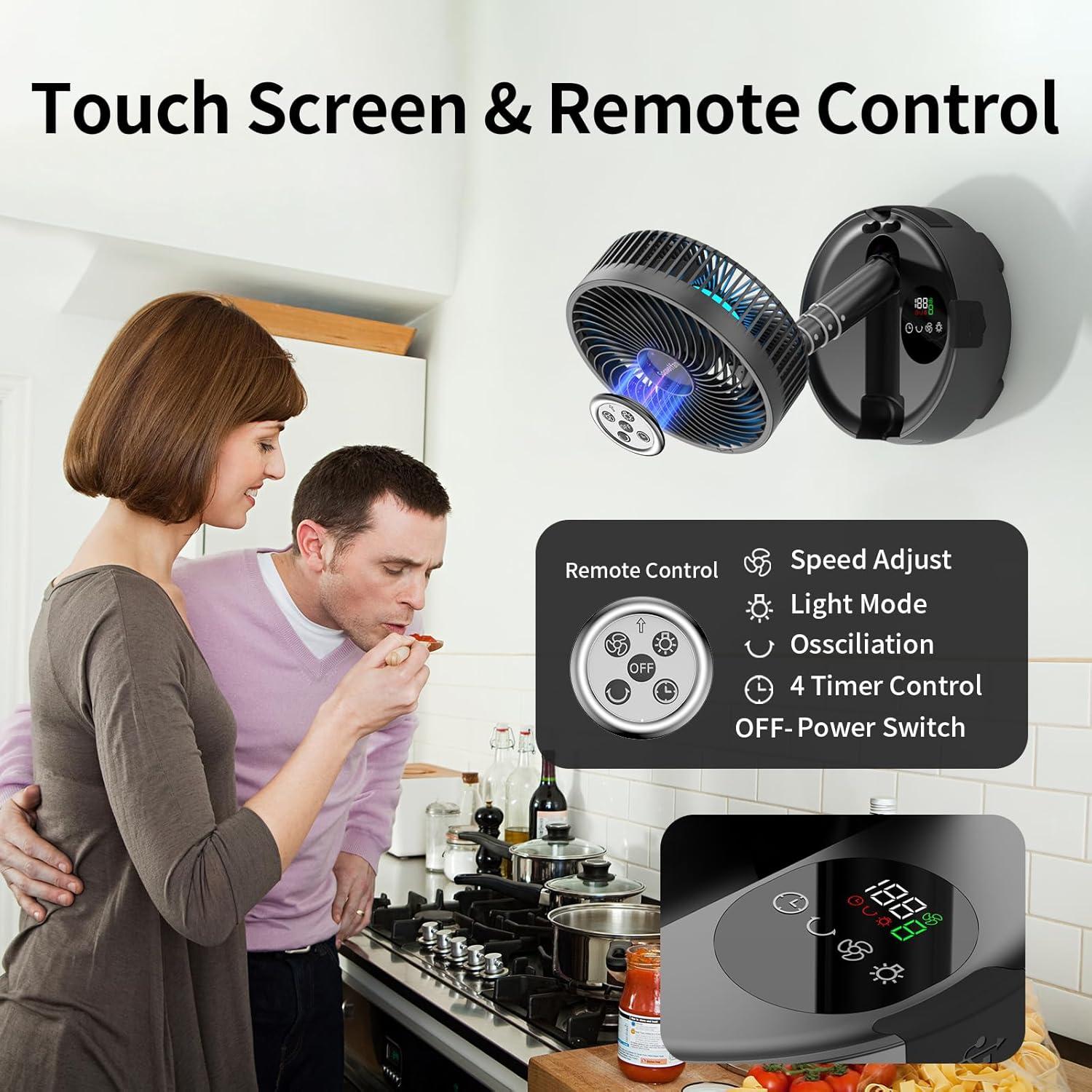 Ventilador Portátil Socool A10 20000mAh 8 Velocidades Inalámbrico