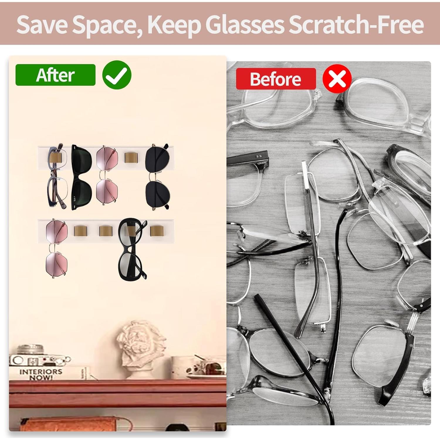 Organizador de Gafas de Sol Gelobo - Madera Crema 2 Piezas