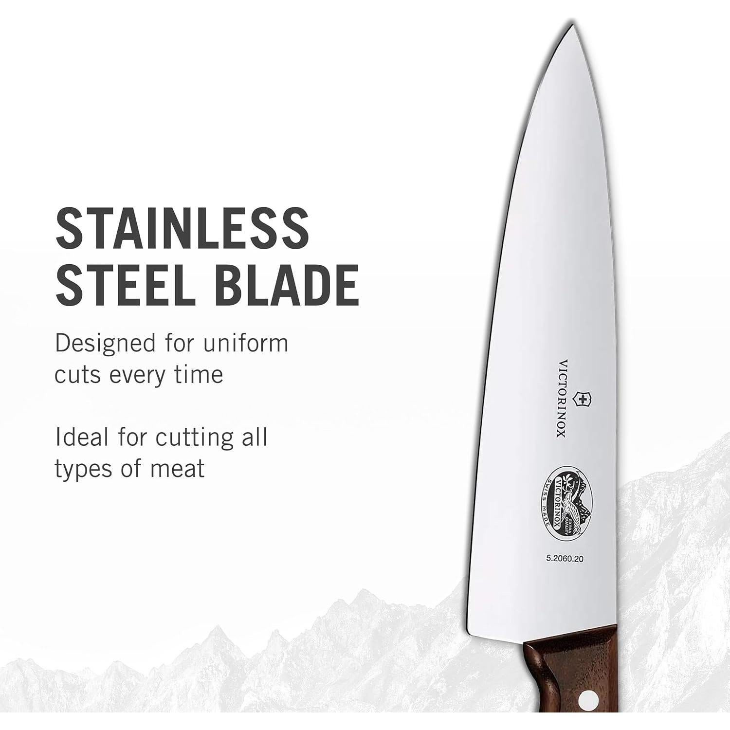 Cuchillo de Chef Victorinox 20 cm Hoja Ancha Mango Madera