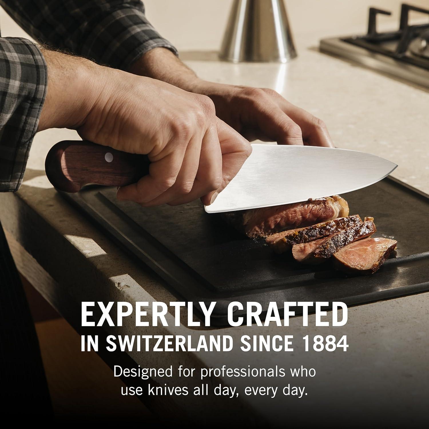 Cuchillo de Chef Victorinox 20 cm Hoja Ancha Mango Madera