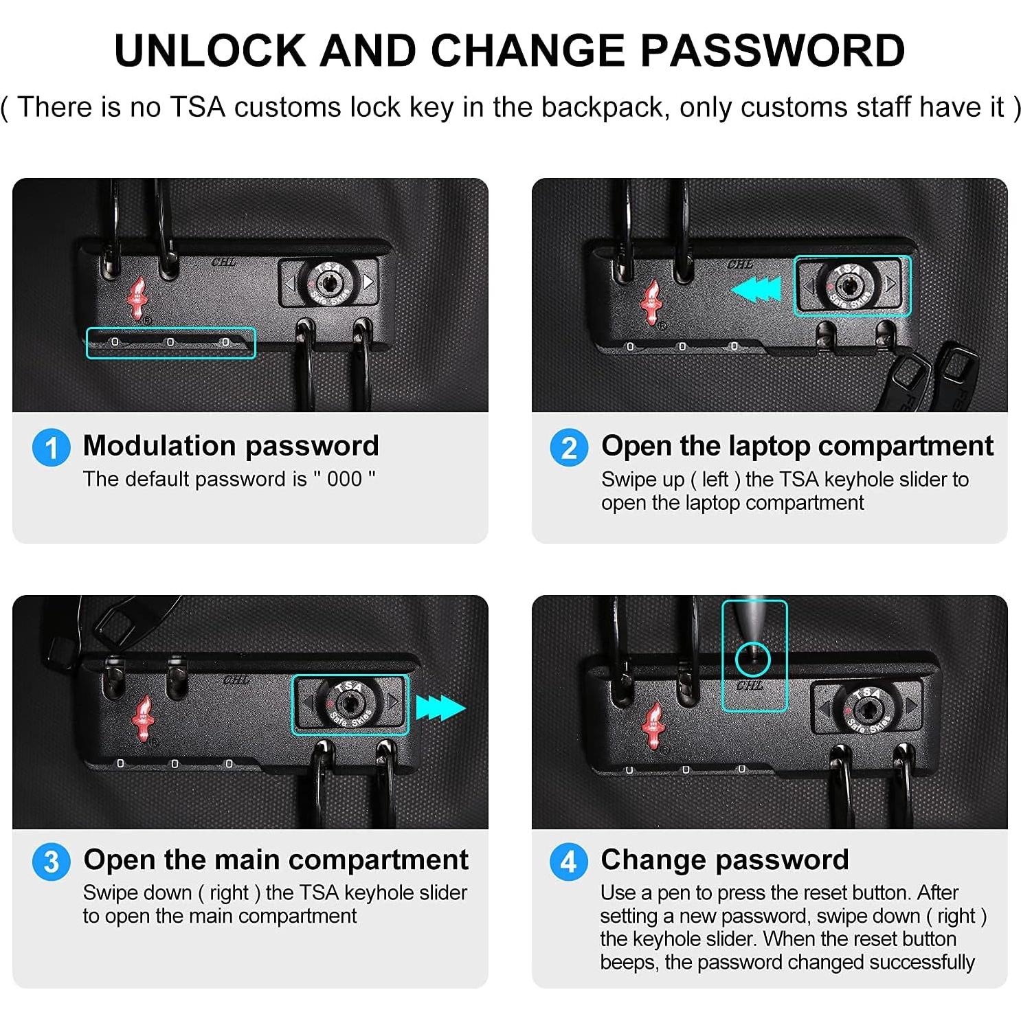 Mochila FENRUIEN 17.3" Antirrobo Impermeable USB Negra