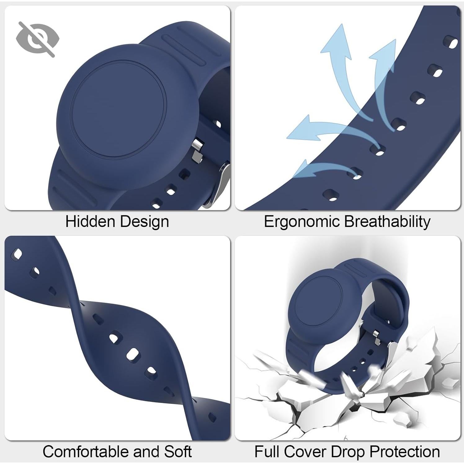 Pulsera Ajustable Impermeable Meliya para Air Tag Niños