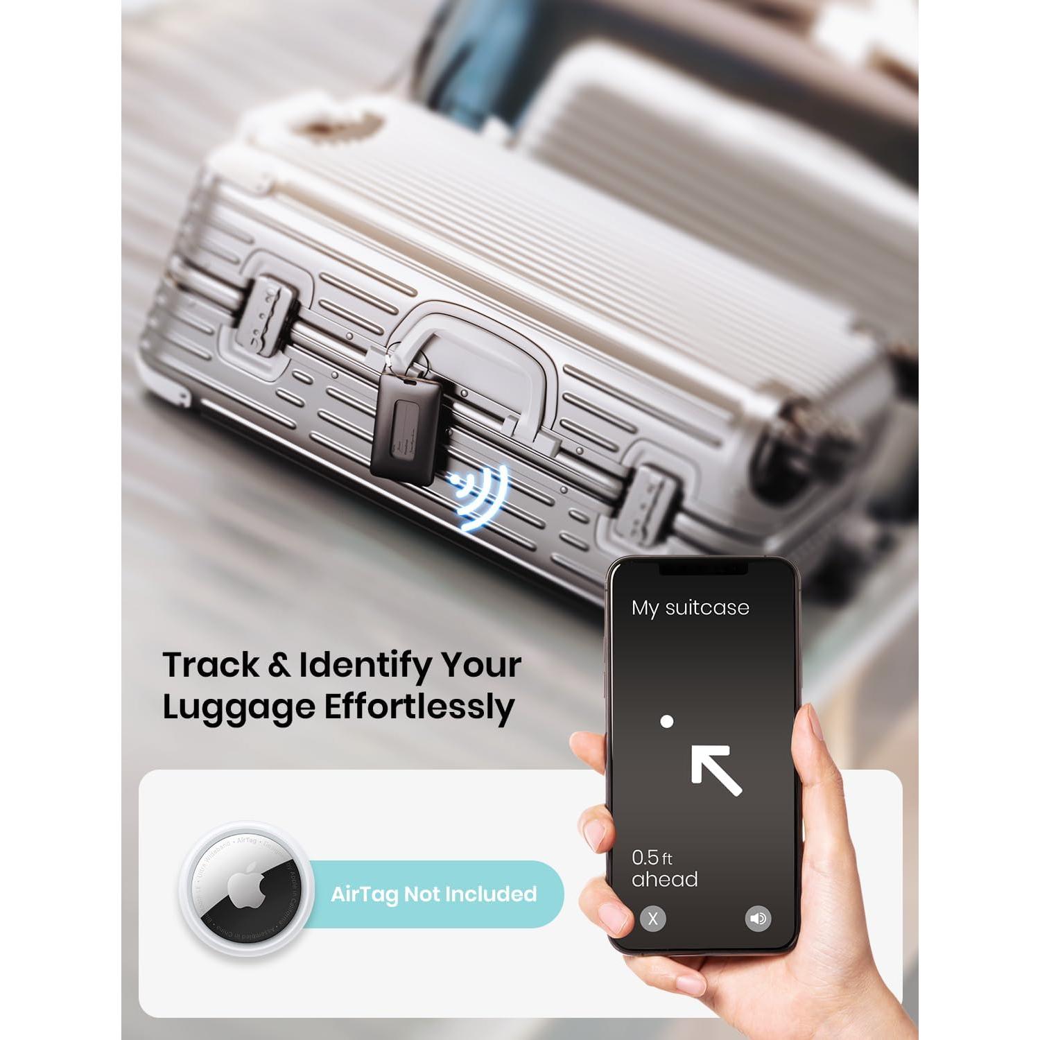 Etiqueta de Equipaje Klearlook 2-en-1 para AirTag - Negro