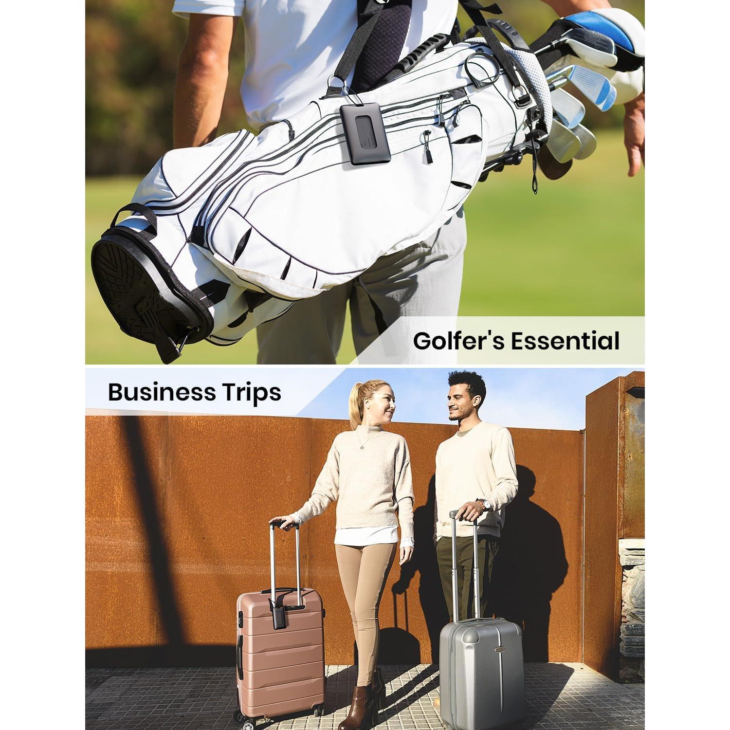 Etiqueta de Equipaje Klearlook 2-en-1 para AirTag - Negro