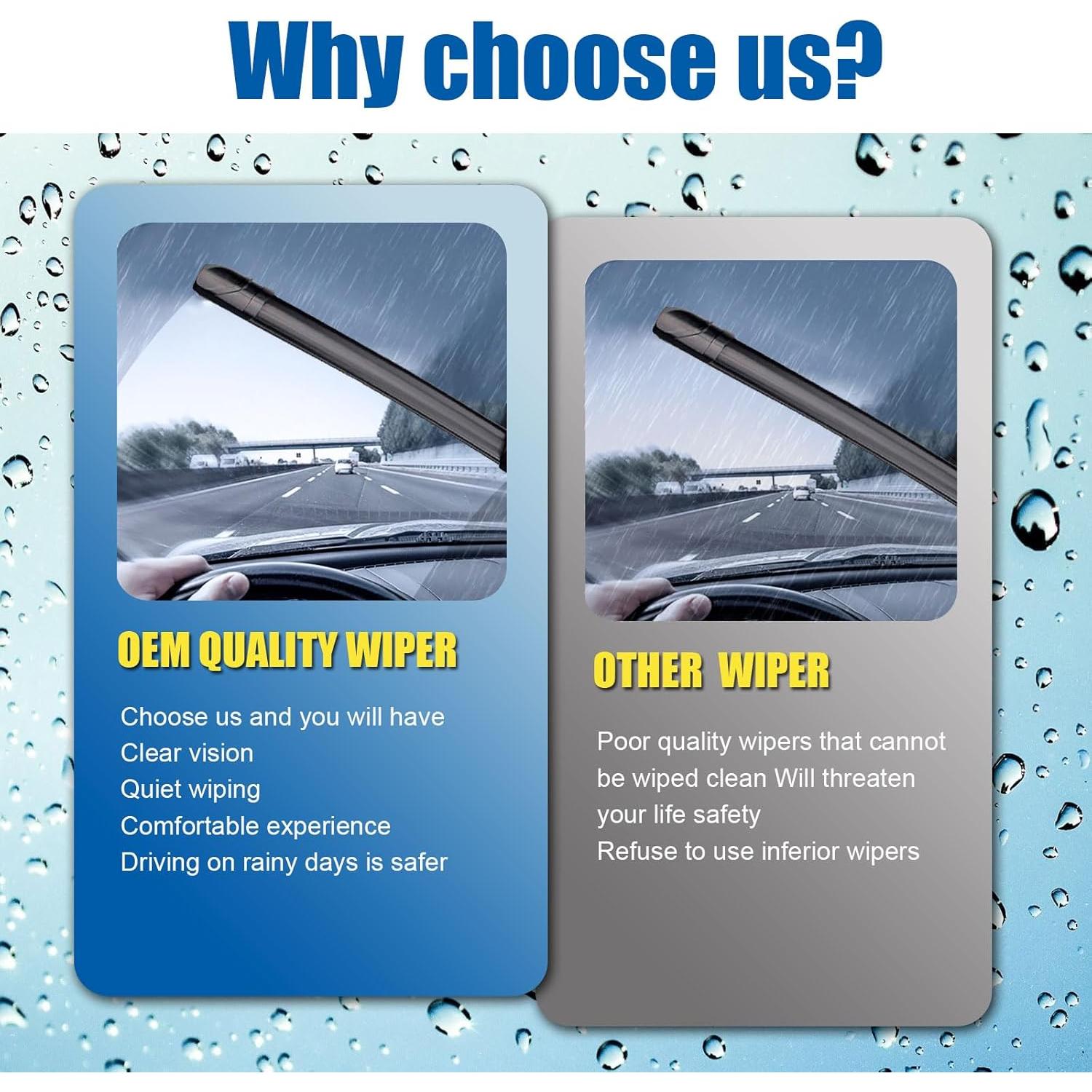 Limpiaparabrisas HRSNO 58cm + 58cm + 33cm para Land Rover