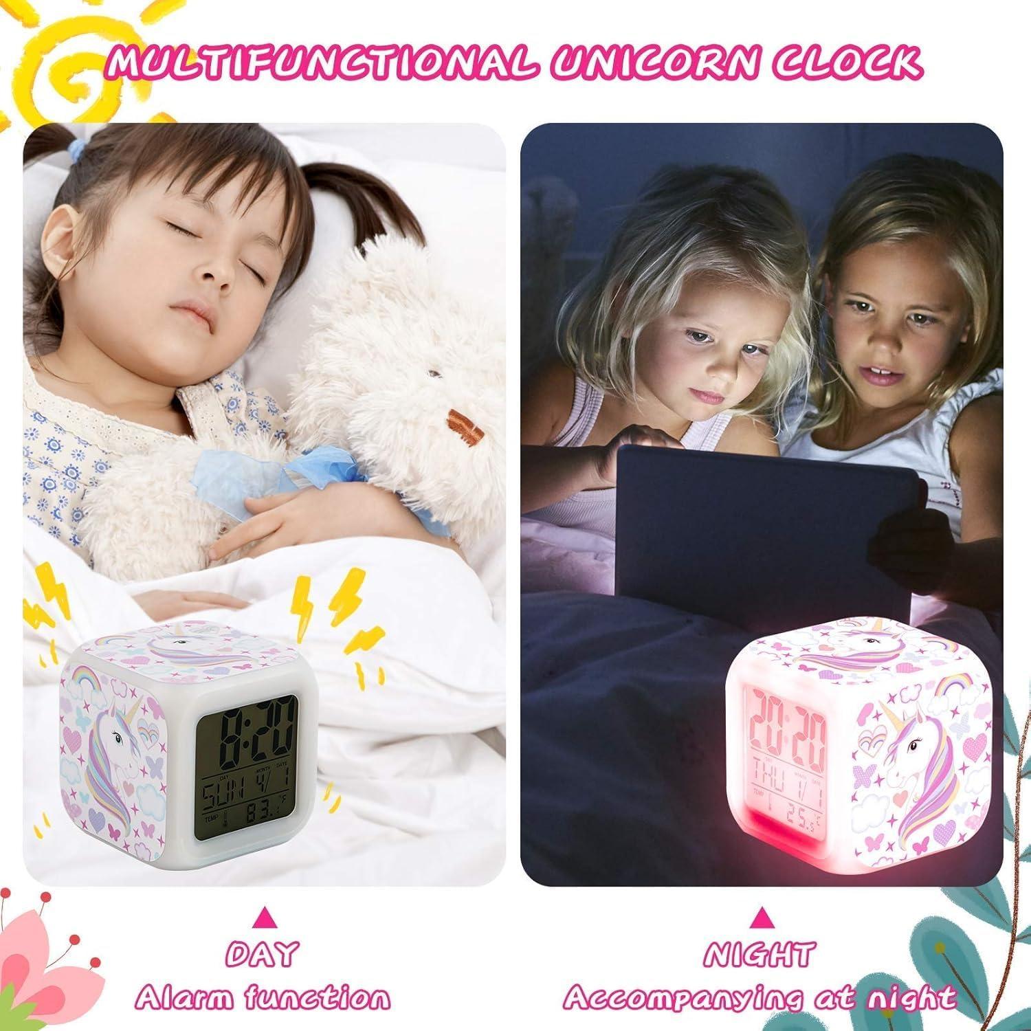 Reloj Despertador Unicornio TOUCH X con Luz Nocturna LED
