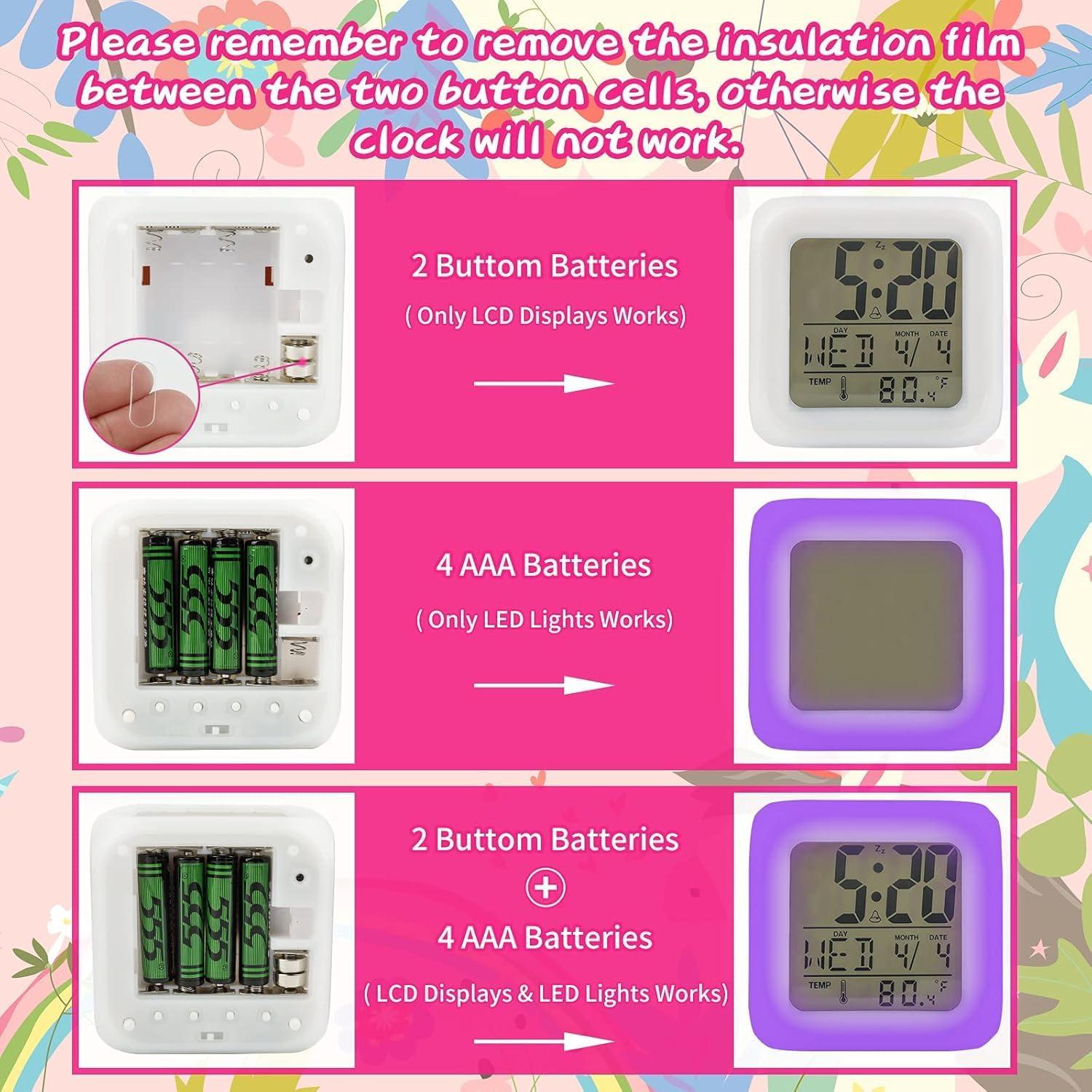 Reloj Despertador Unicornio TOUCH X con Luz Nocturna LED