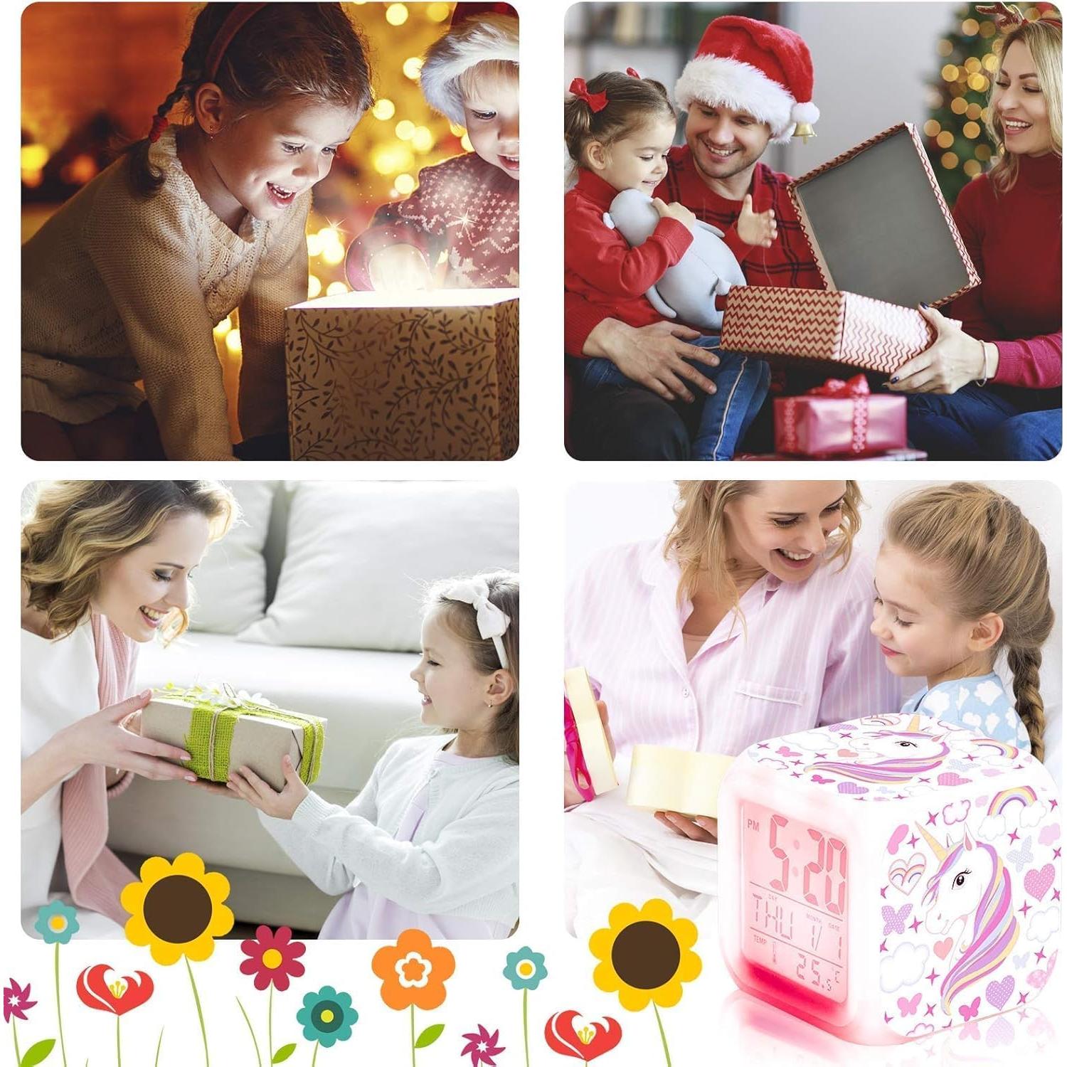 Reloj Despertador Unicornio TOUCH X con Luz Nocturna LED