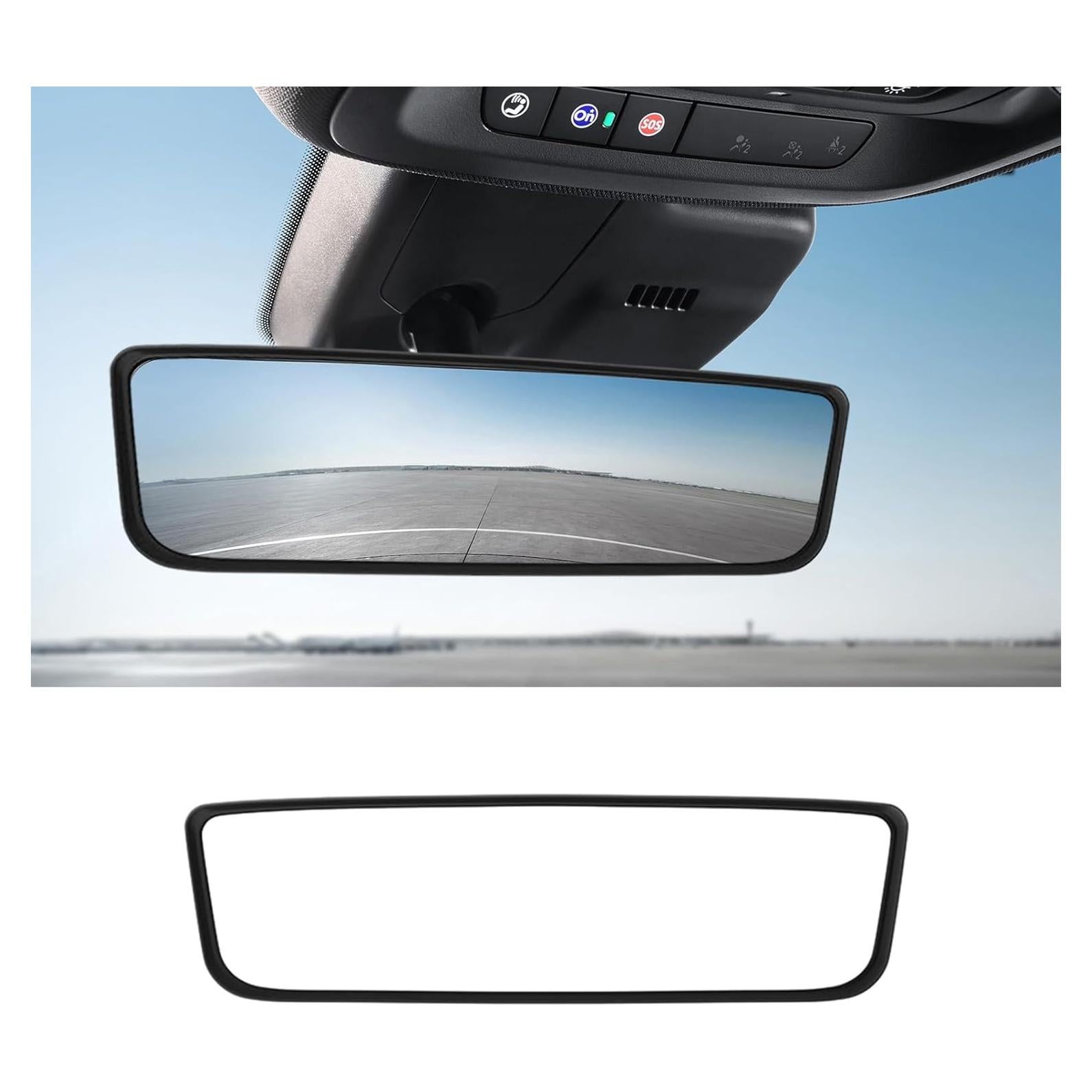 Marco Protector Espejo Retrovisor Ohleats Negro 19x5.5cm