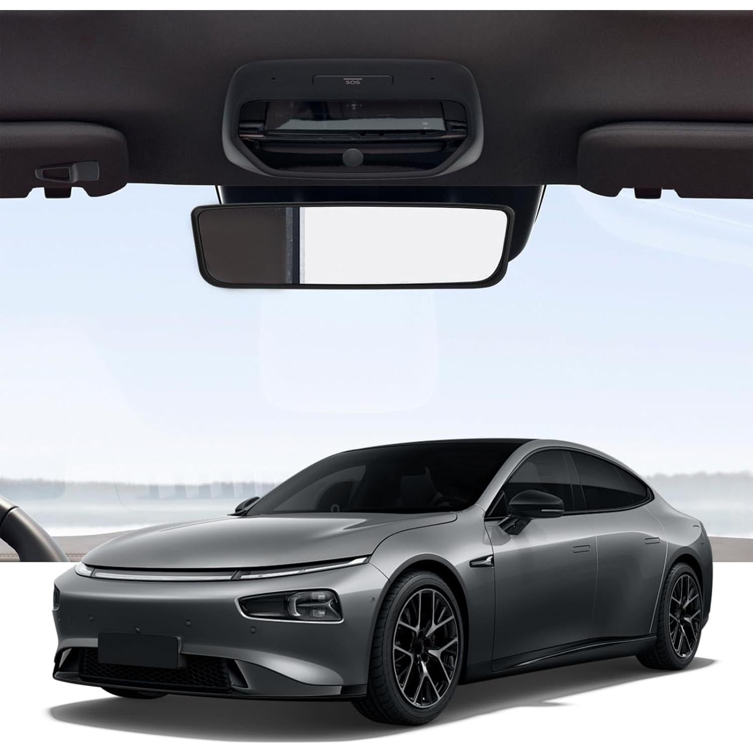 Marco Protector Espejo Retrovisor Ohleats Negro 19x5.5cm