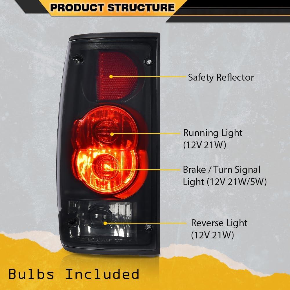 Luces Traseras Halógenas CNNELL para Toyota Hilux 1989-1995