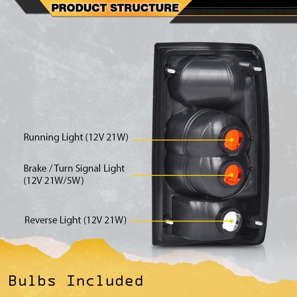 Luces Traseras Halógenas CNNELL para Toyota Hilux 1989-1995