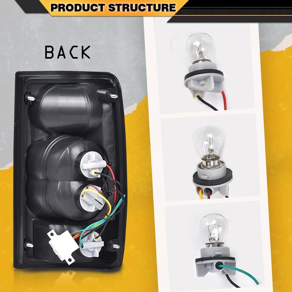 Luces Traseras Halógenas CNNELL para Toyota Hilux 1989-1995