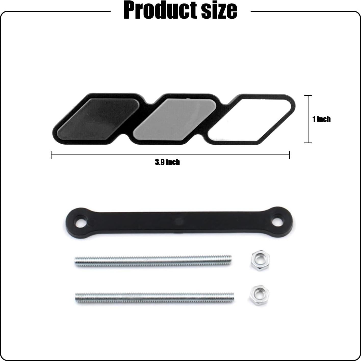 Insignia Decorativa de Rejilla Gseigvee Tricolor 11.94x2.49cm