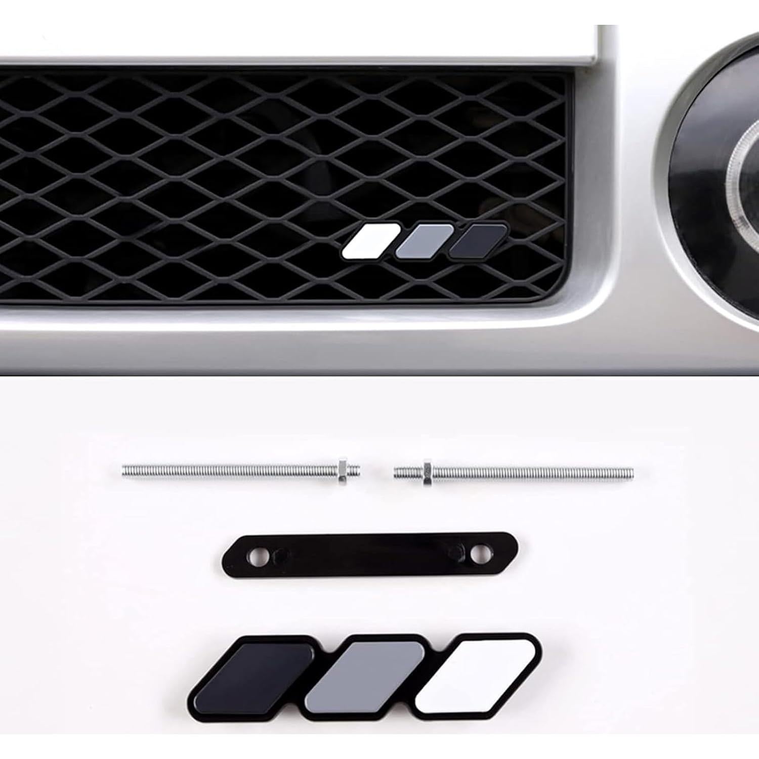 Insignia Decorativa de Rejilla Gseigvee Tricolor 11.94x2.49cm