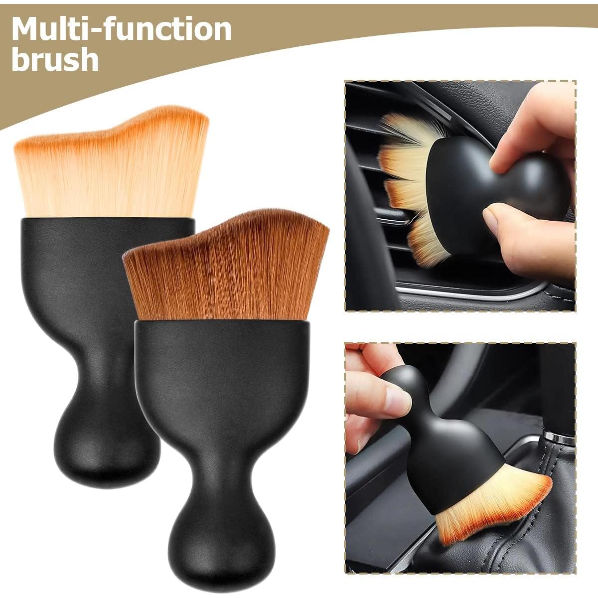 Cepillo de Detalle Interior de Auto Blilo, Cerdas Suaves, 9.8cm