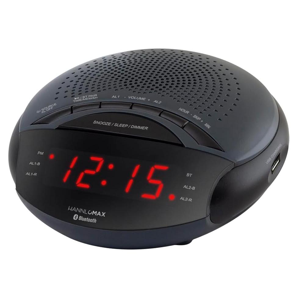 Reloj Despertador HANNLOMAX HX-139CR FM Bluetooth USB