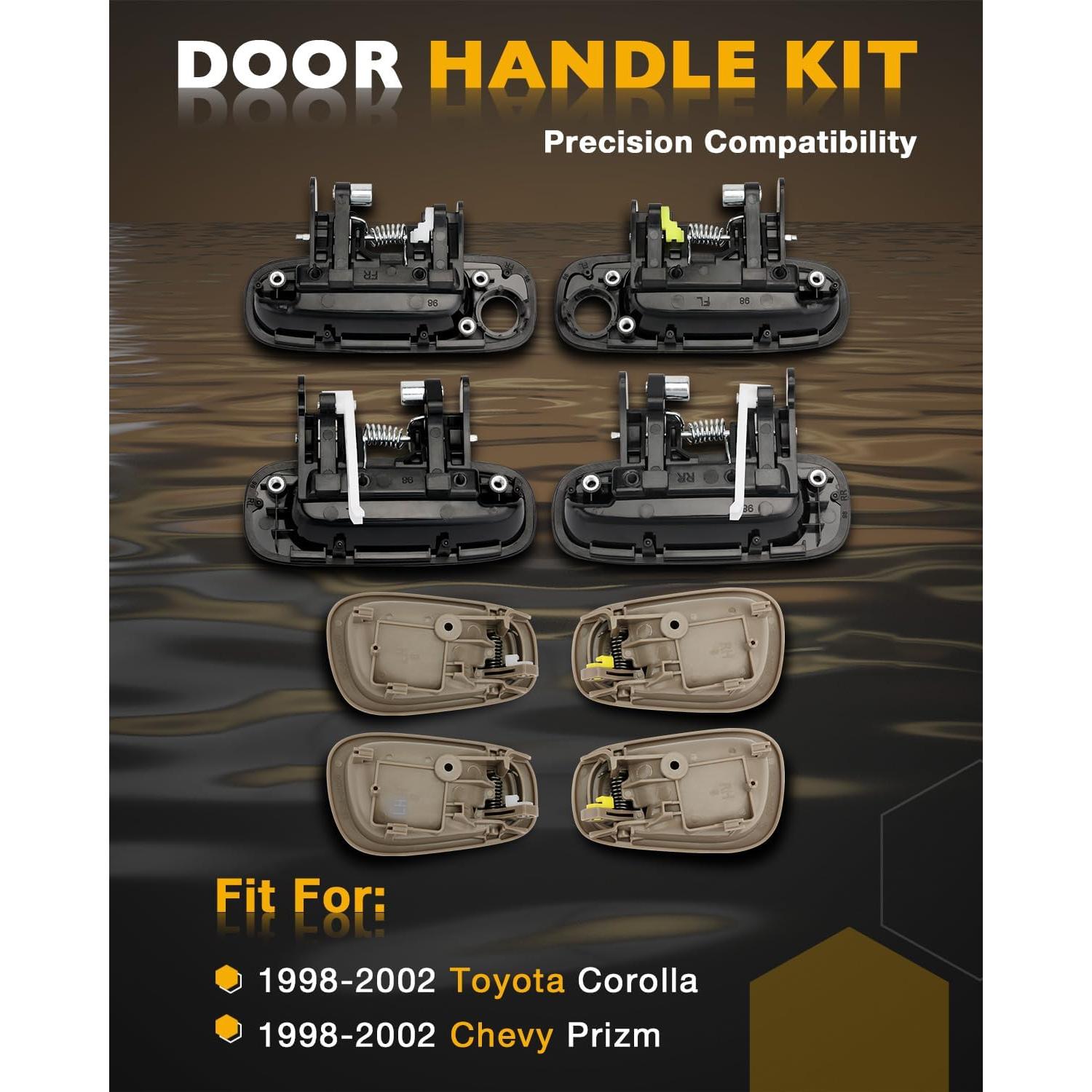 Kit Manijas de Puerta Gledewen Beige para Toyota Corolla 1998-2002