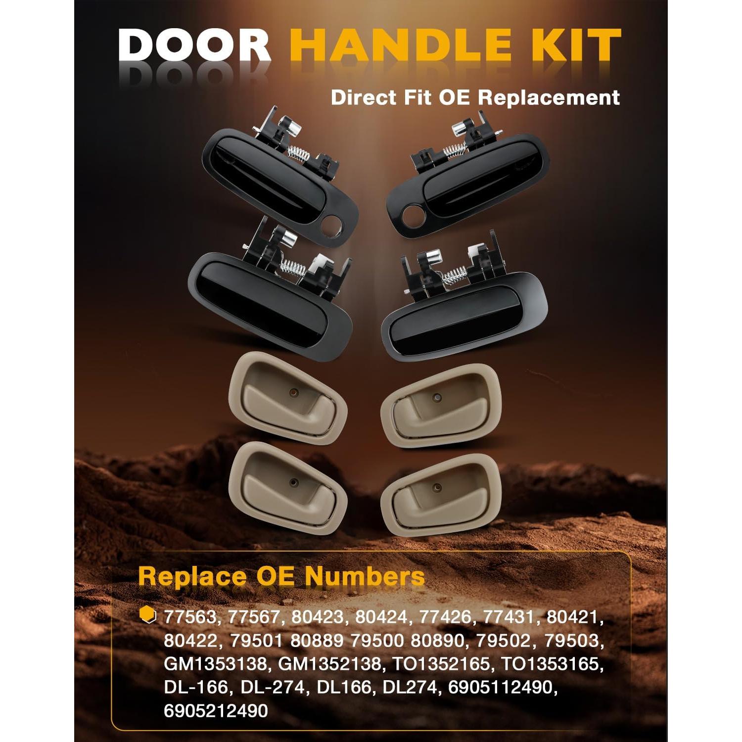 Kit Manijas de Puerta Gledewen Beige para Toyota Corolla 1998-2002