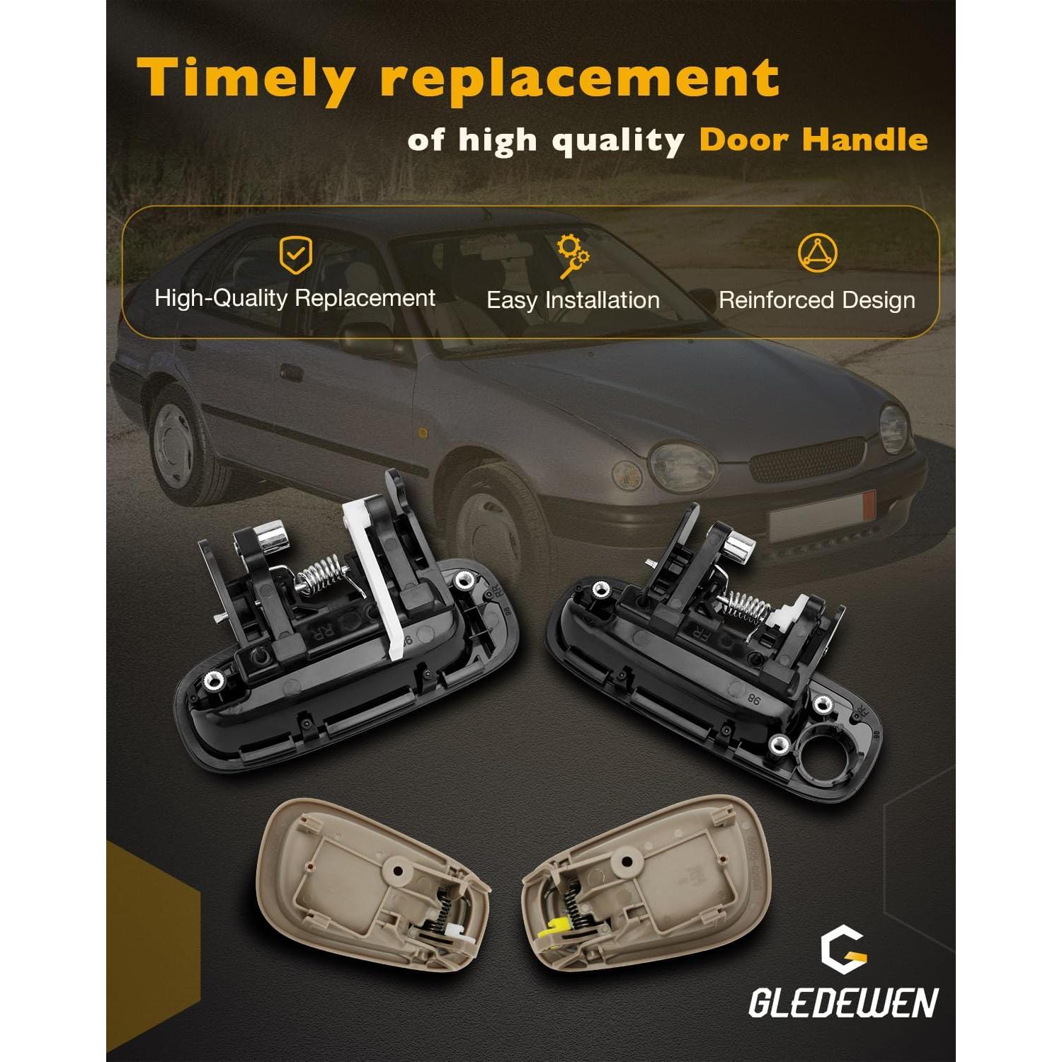 Kit Manijas de Puerta Gledewen Beige para Toyota Corolla 1998-2002