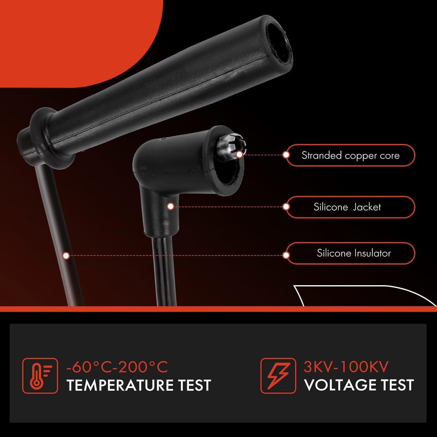 Cables de Bujía A-Premium para Land Rover V8 3.9L