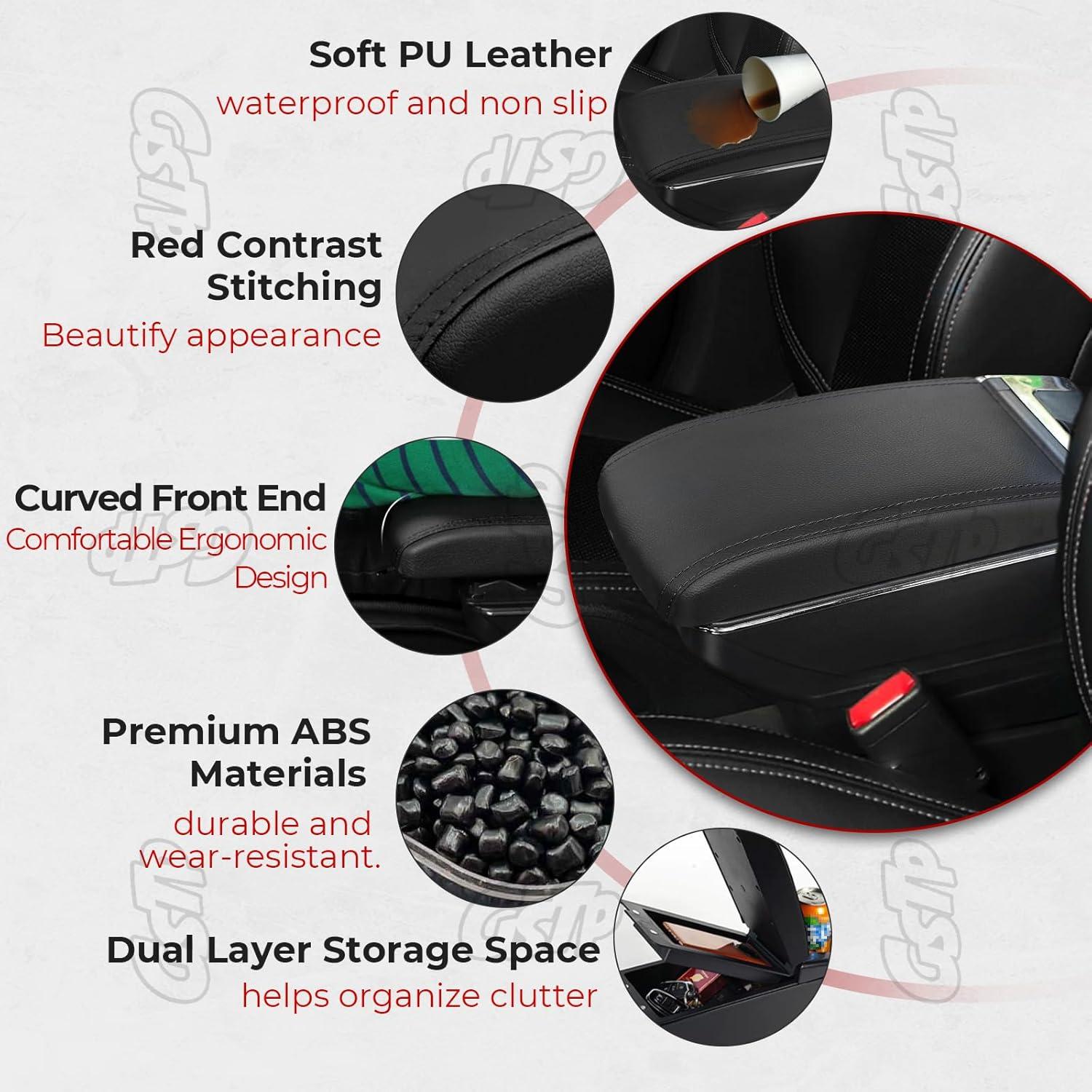 Reposabrazos Central GSTP para Toyota Yaris iA 2017-2018 con 7 USB